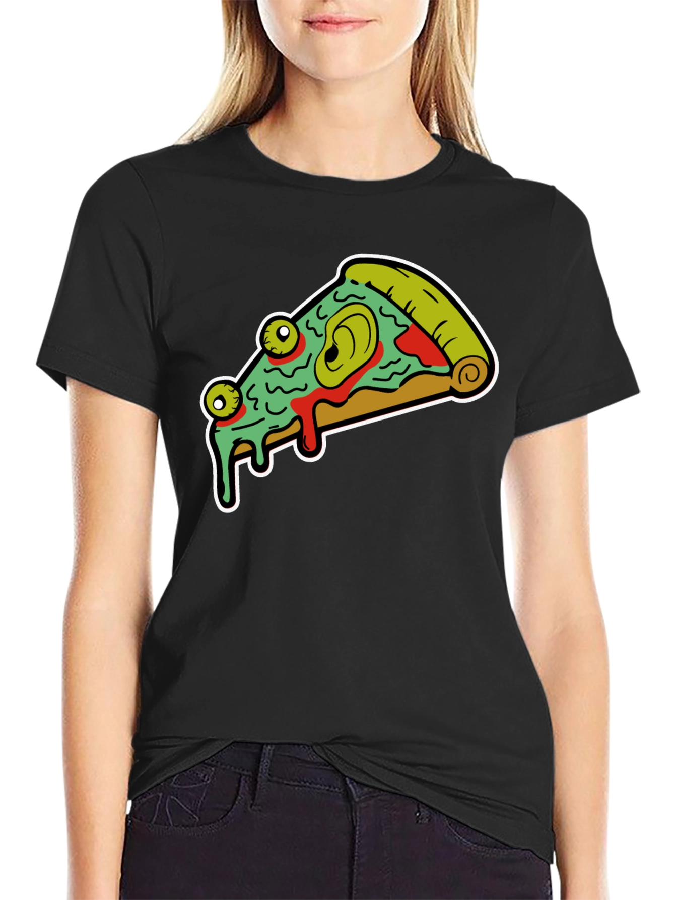 Pizza Monster Graphic Tee - Black - 2
