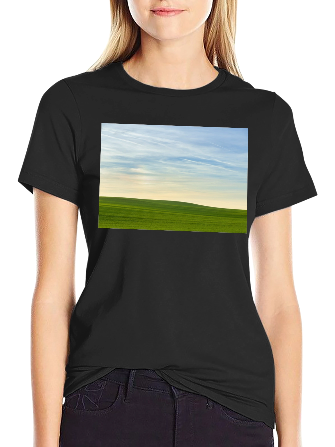 Green Field Horizon Graphic Tee - 2