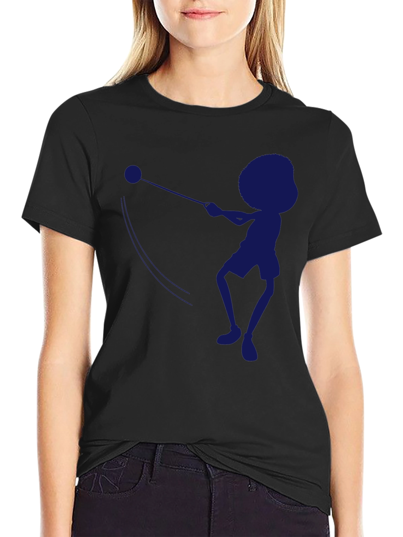 Black Hammer Throw Silhouette T-Shirt view 2