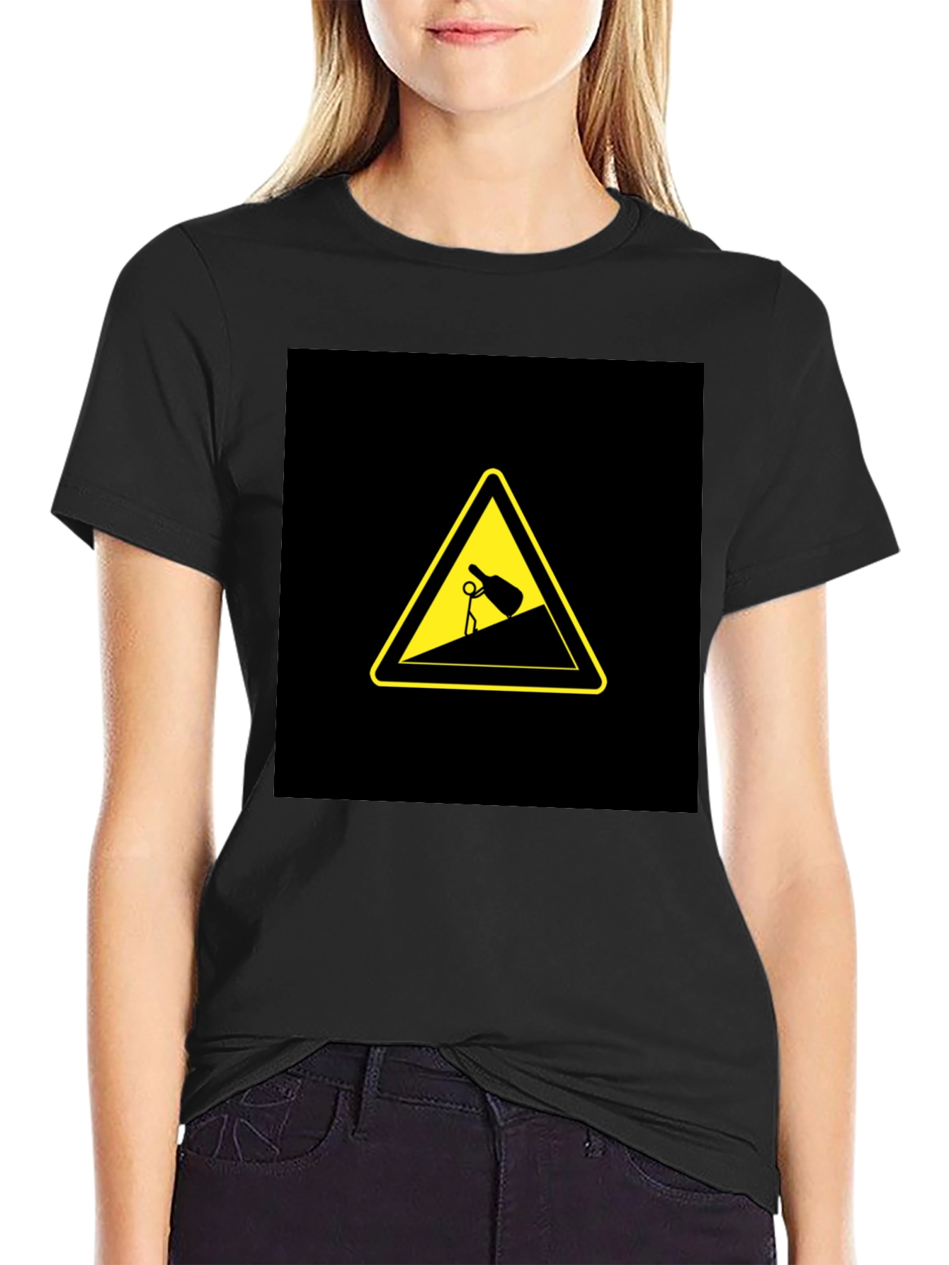 Black Warning: Heavy Drinker T-Shirt - Funny Graphic Tee view 2