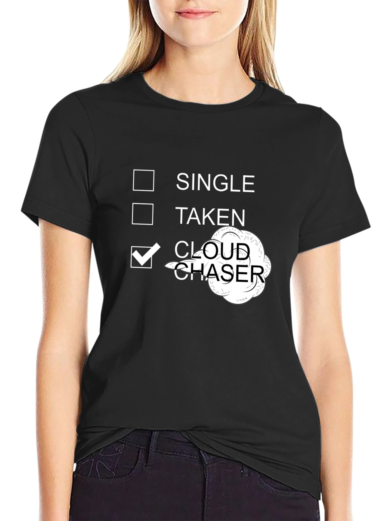 Black Cloud Chaser Novelty Graphic T-Shirt for Vape Enthusiasts view 2