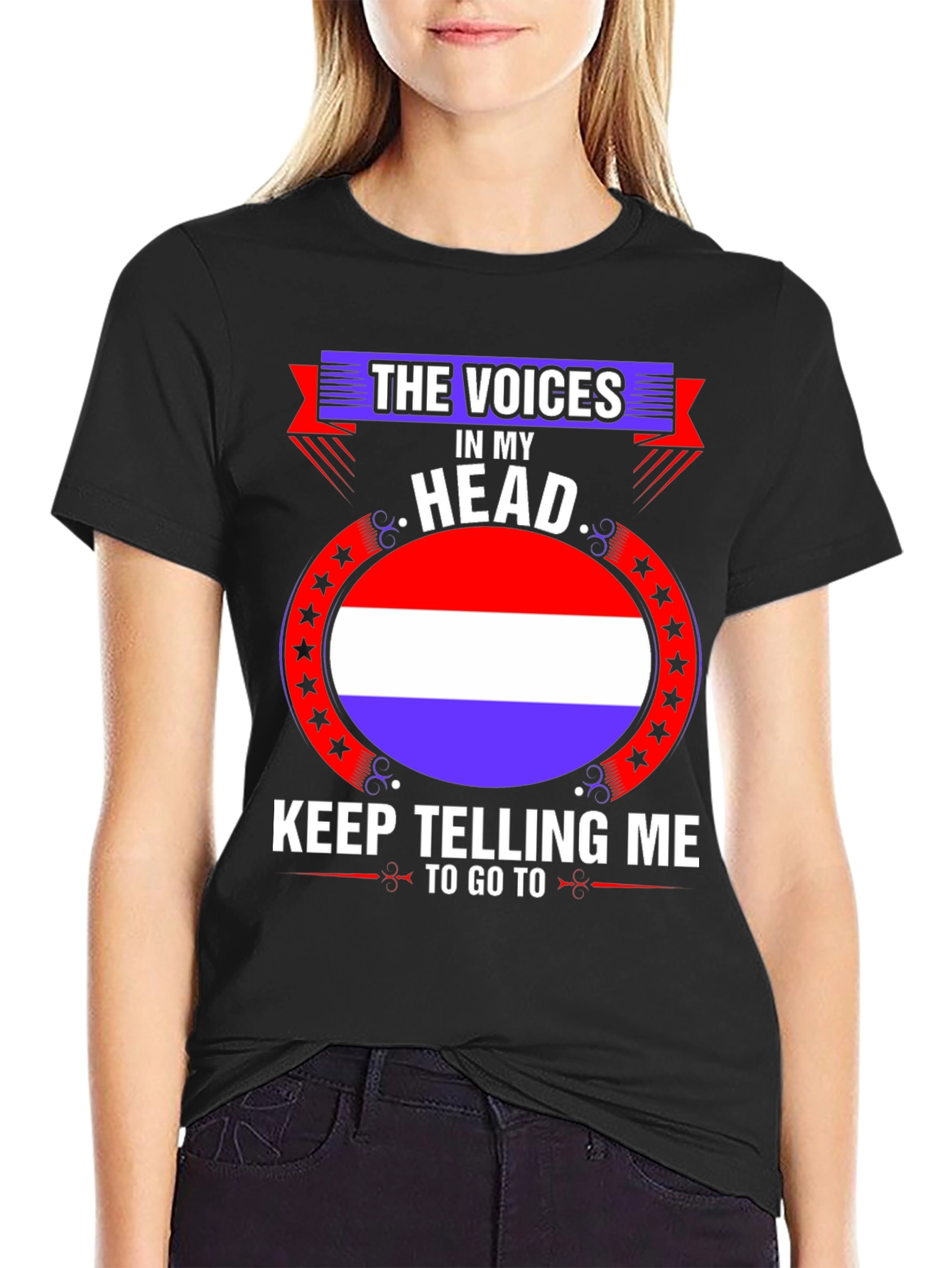 Black Voices in My Head Graphic Tee view 2