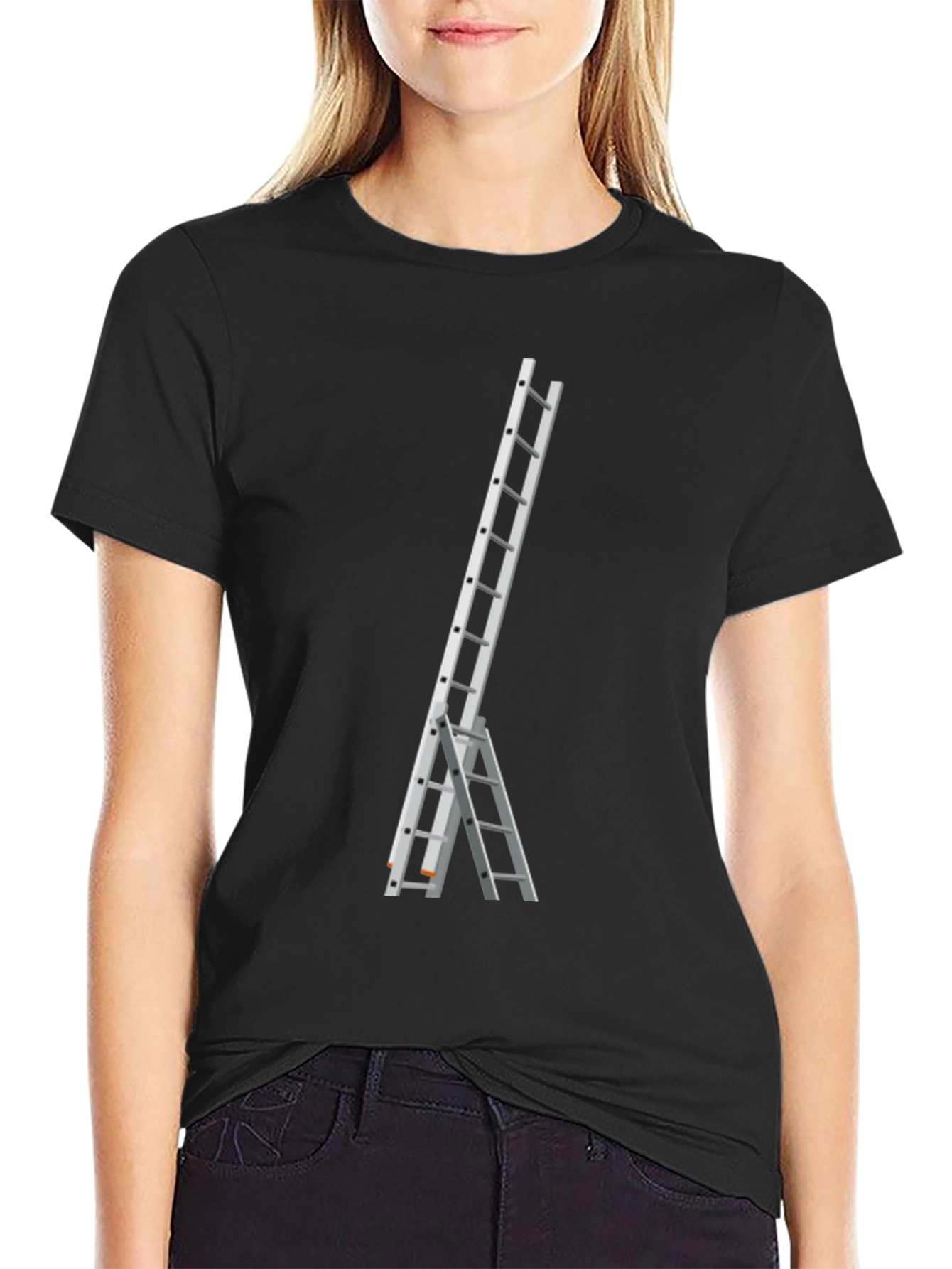 Black Ladder Graphic Tee - Climb Higher! view 2
