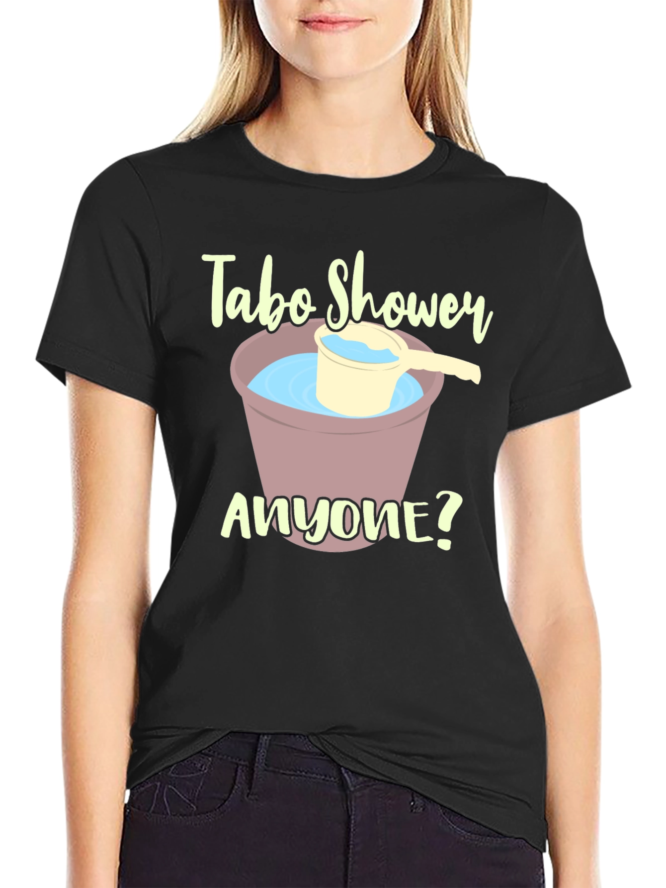 Tabo Shower T-Shirt - Unique Novelty Tee - 2
