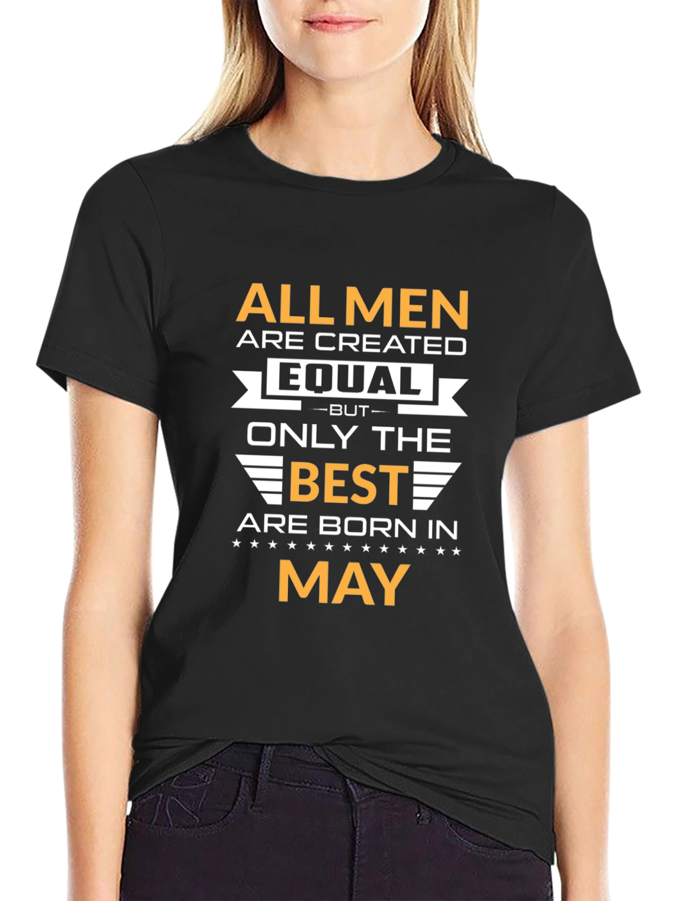 Black All Men are Created Equal T-Shirt view 2