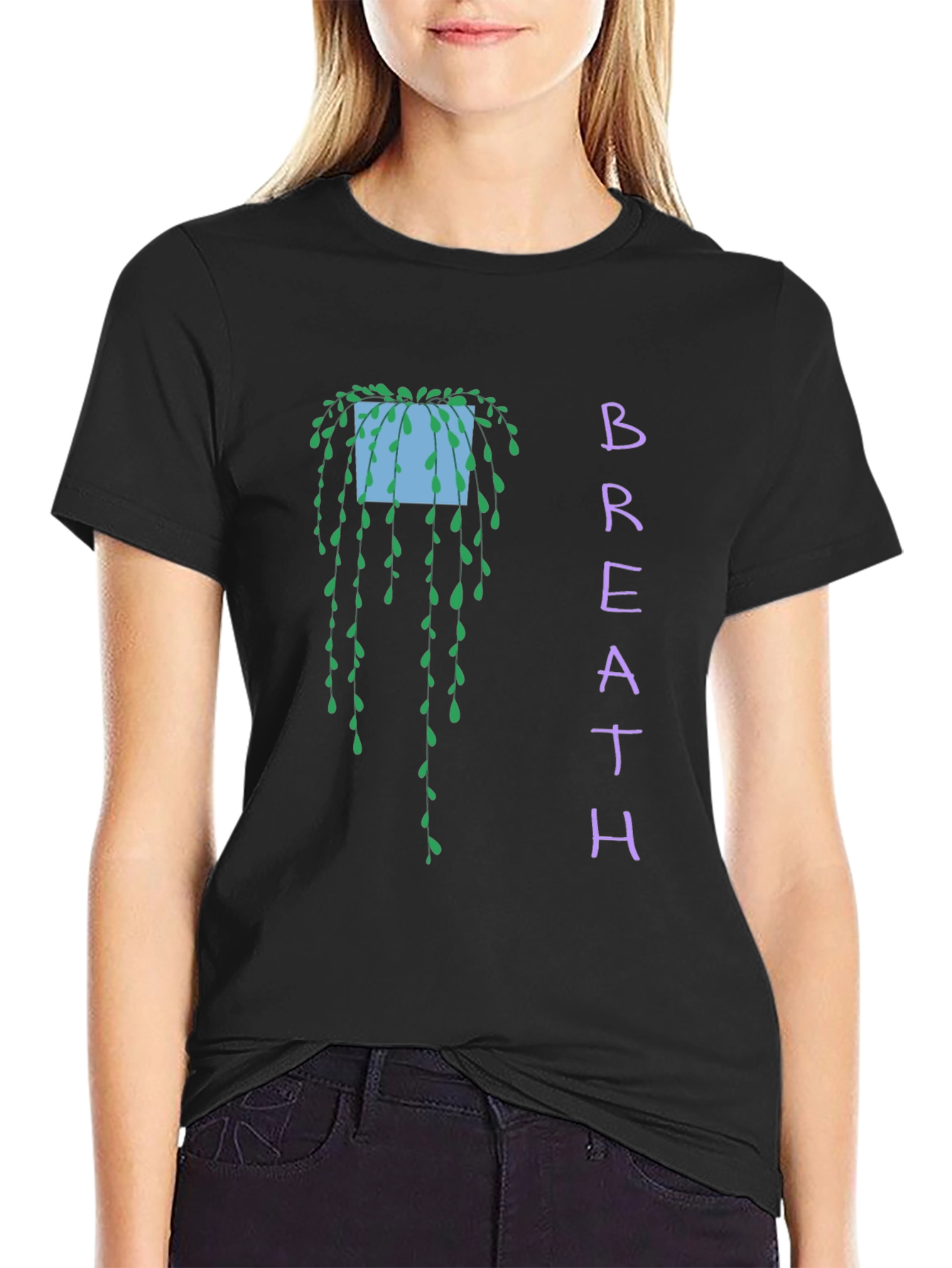 Black Breath Plant T-Shirt - Black view 2