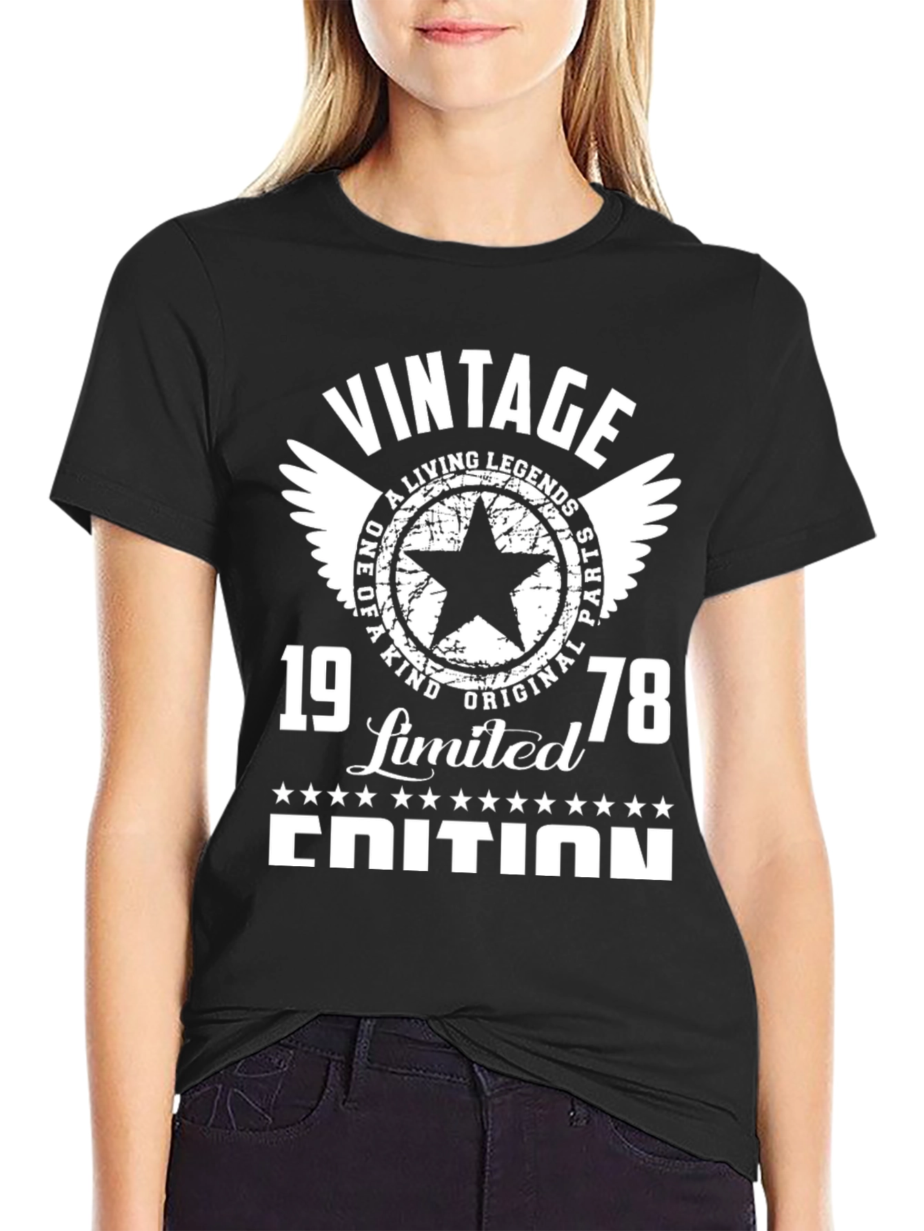 Black Vintage 1978 Limited Edition Graphic T-Shirt view 2