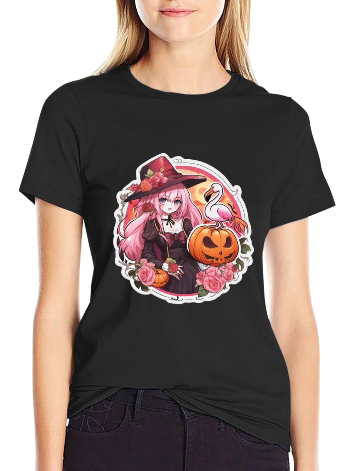 Halloween Witch Anime T-Shirt - 2