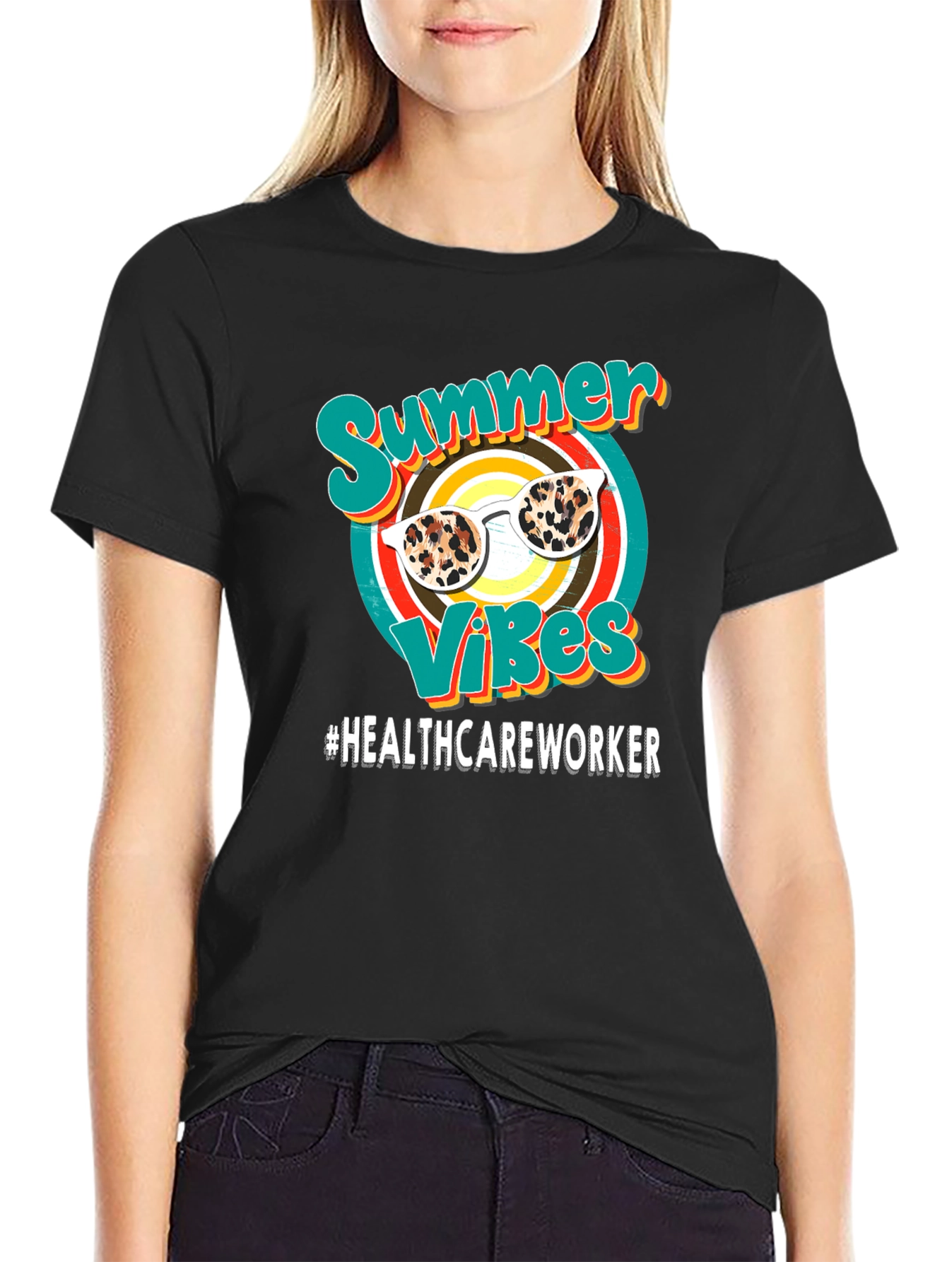 Summer Vibes Healthcare Worker Graphic Tee - 2