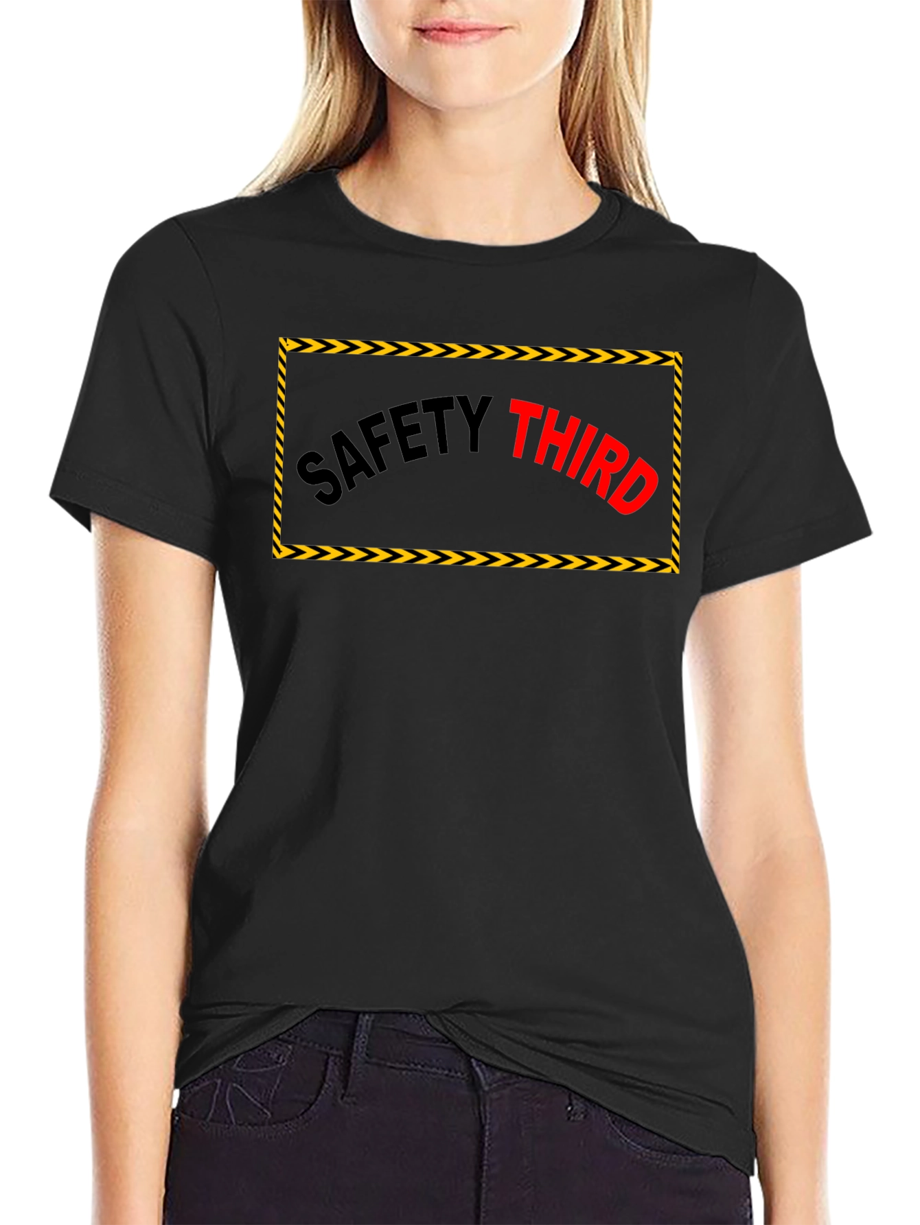 Black Safety Third Graphic T-Shirt view 2