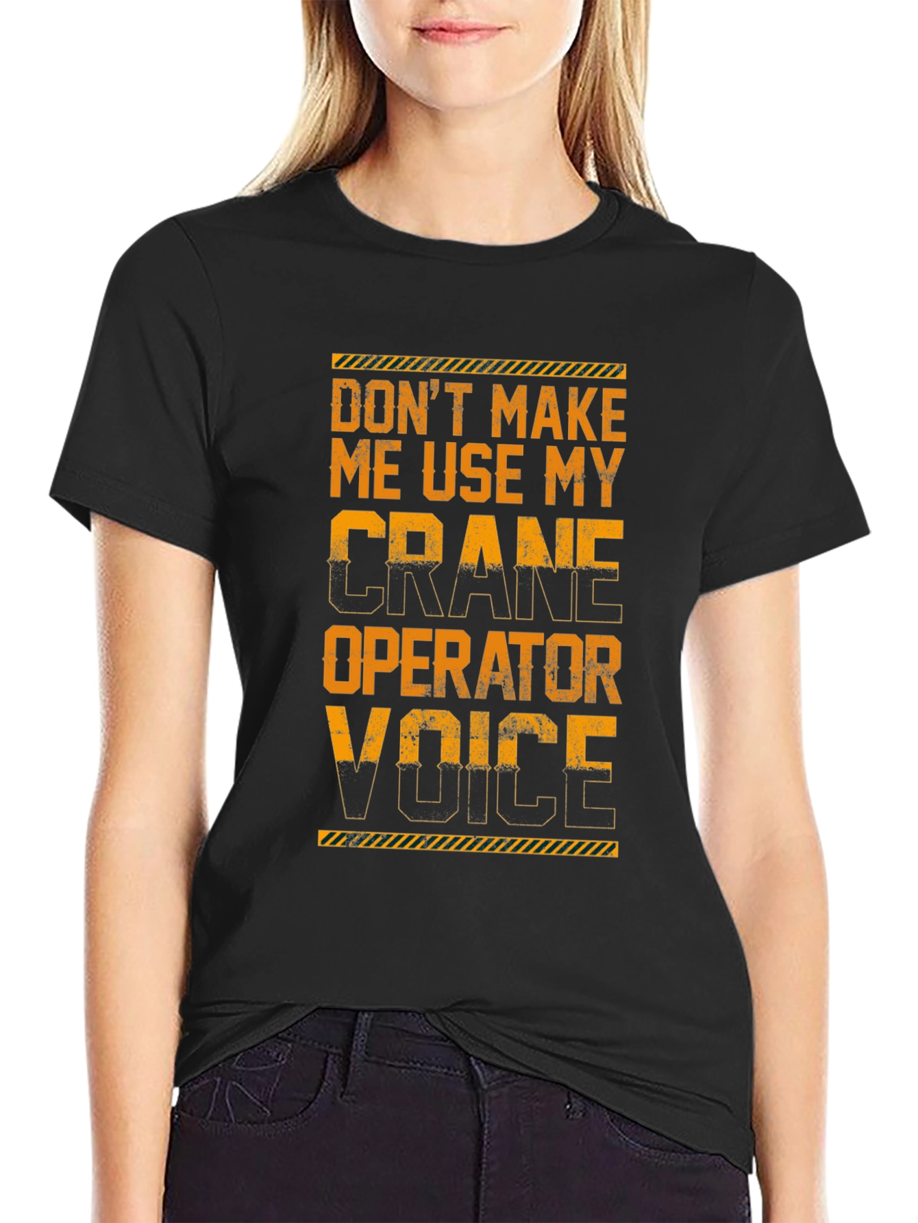 Crane Operator Voice T-Shirt - Funny Construction Tee - 2