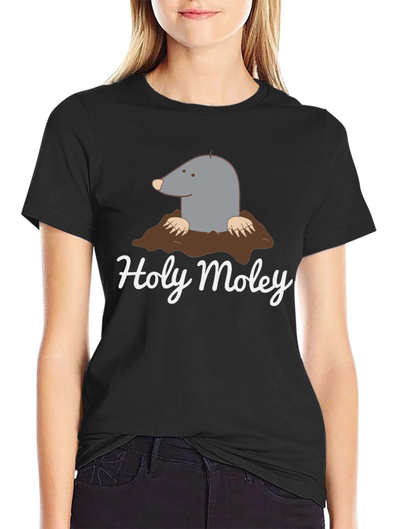 Black Holy Moley Graphic Tee - Men's Black T-Shirt view 2