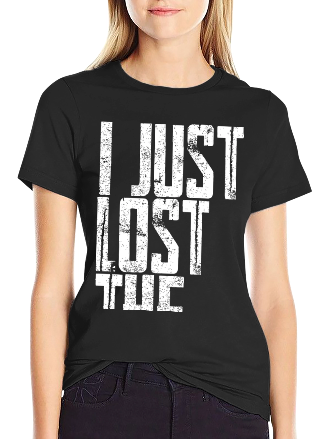 Black I Just Lost The Game Black Tee view 2