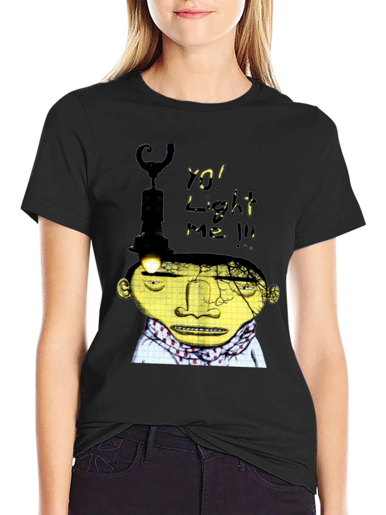 Unique Graphic T-Shirt - "Yo! Light Me!" Design - 2