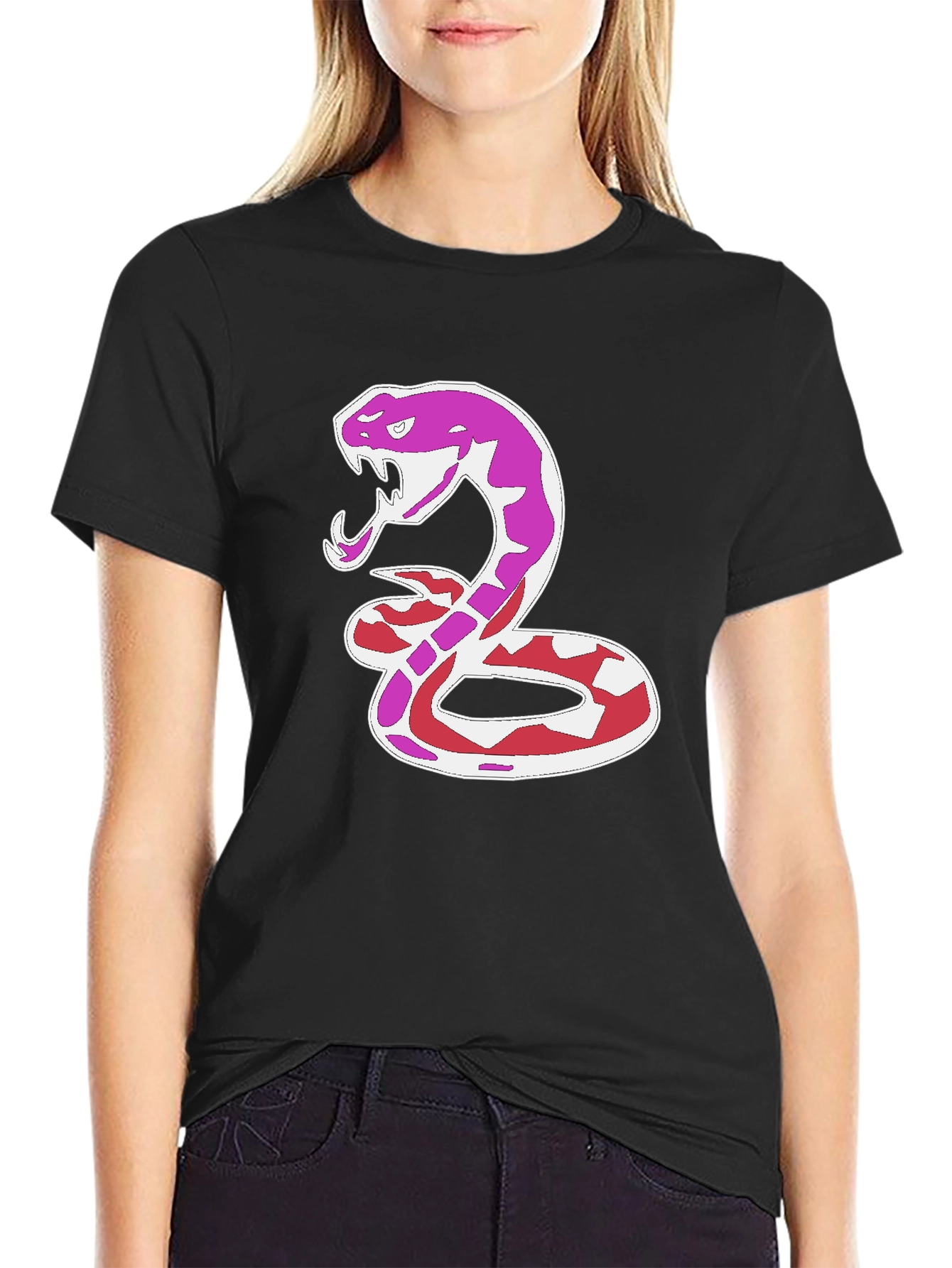 Black Snake Graphic T-Shirt view 2