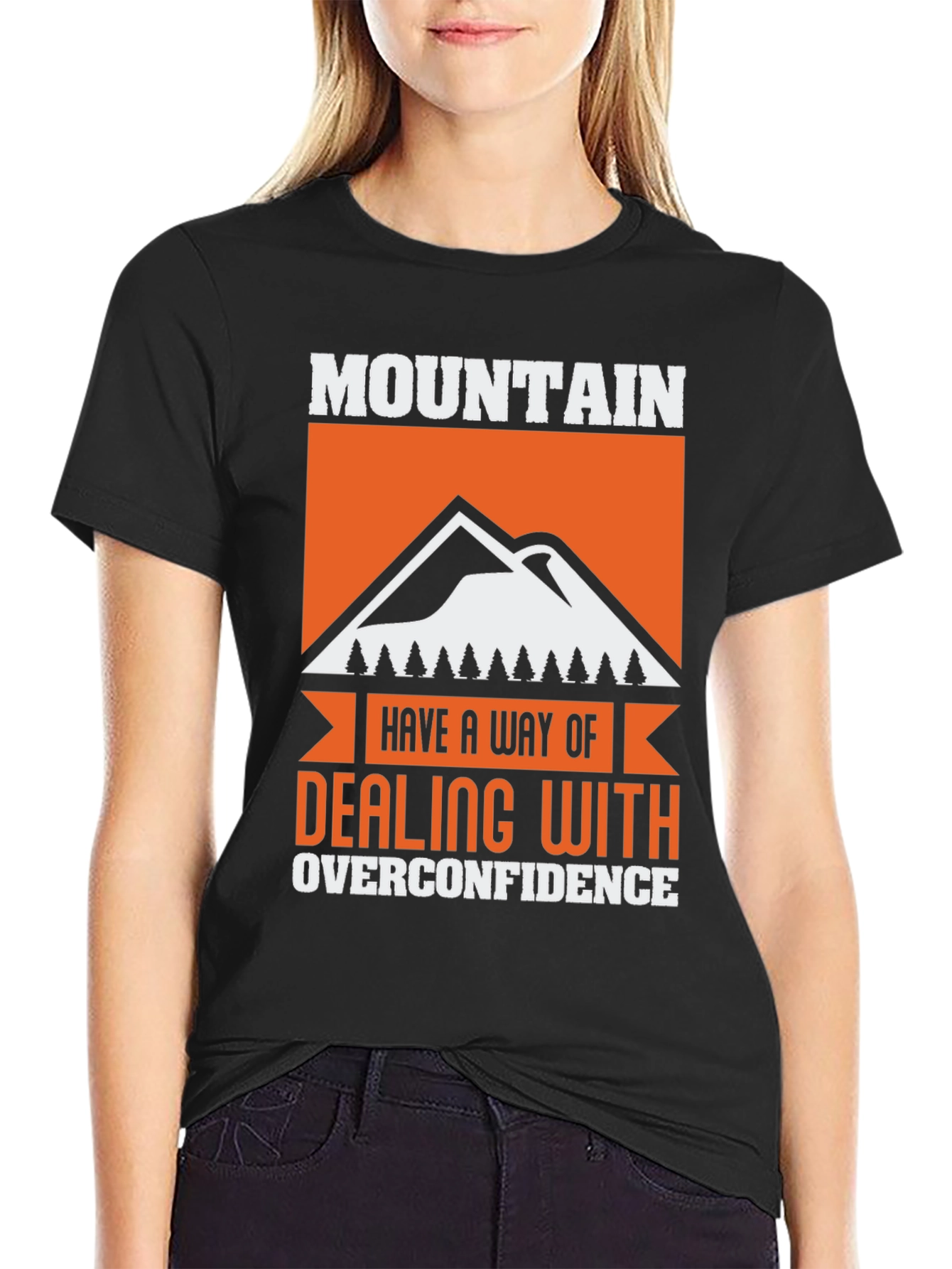 Black Mountain Overconfidence Graphic Tee - Black Cotton Blend view 2