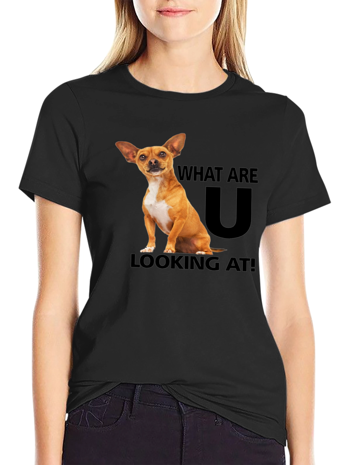 Black Dog T-Shirt: What Are You Looking At? view 2