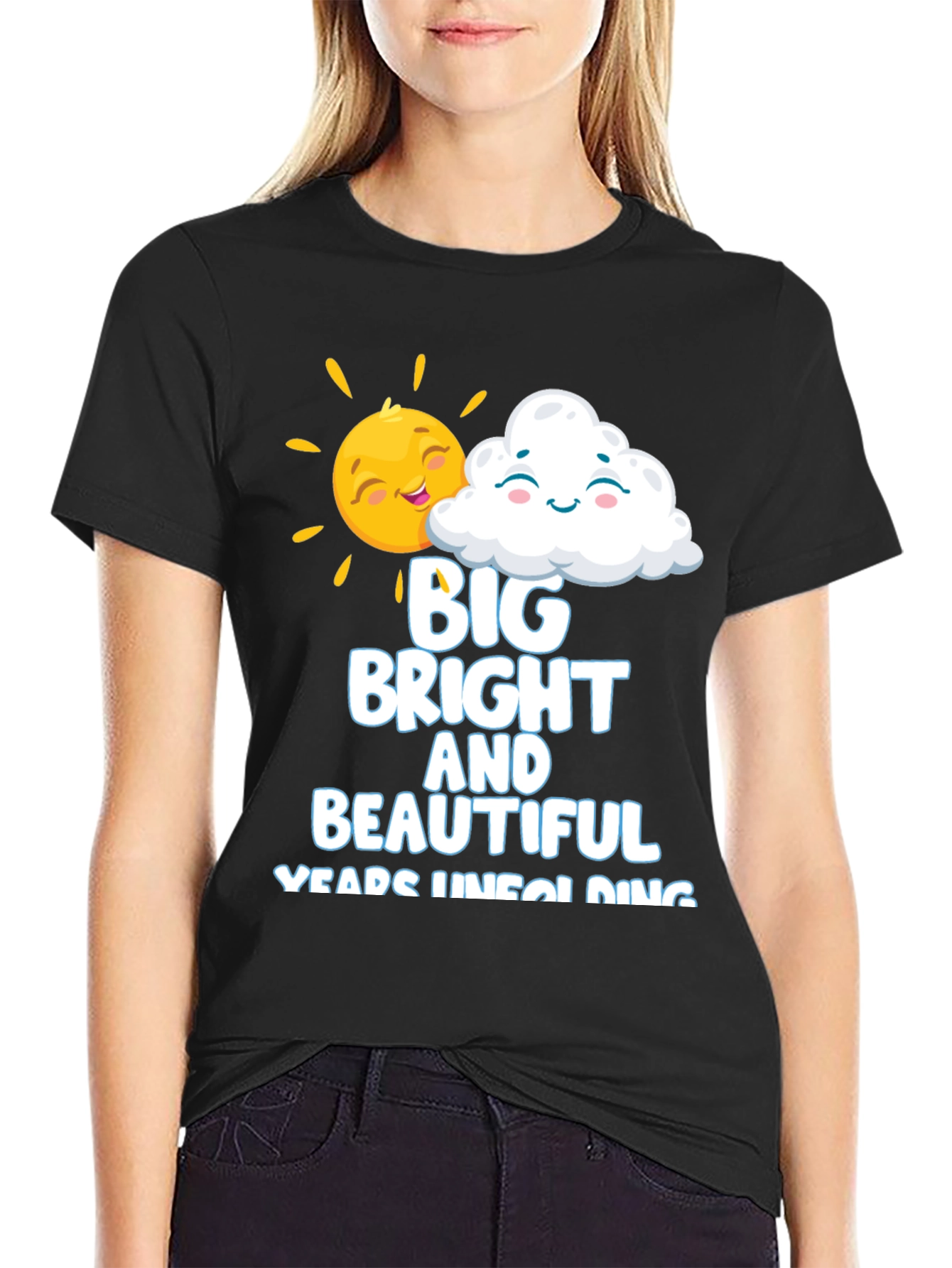 Black Big Bright & Beautiful Graphic T-Shirt view 2