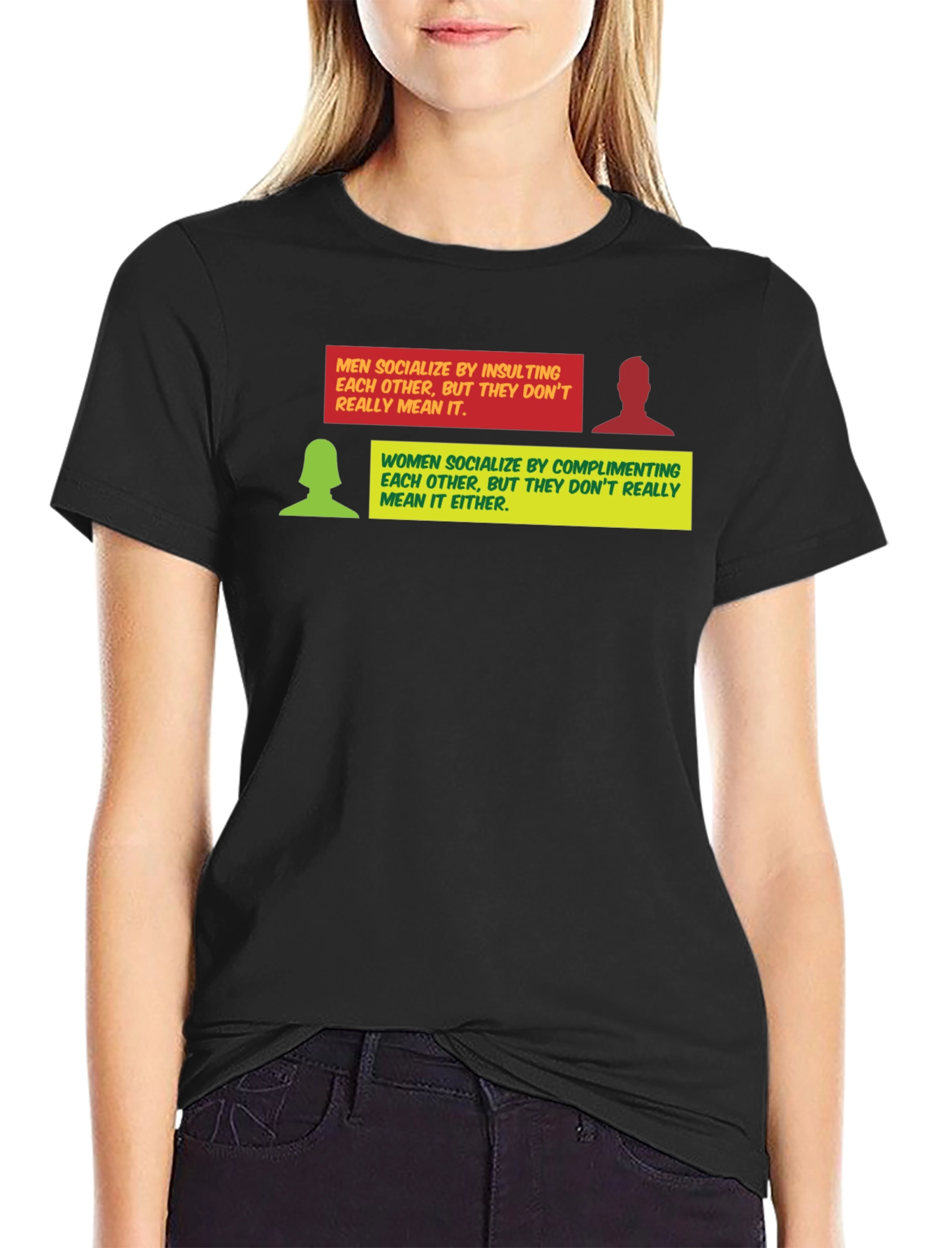 Black Humorous Gender Socialization T-Shirt view 2