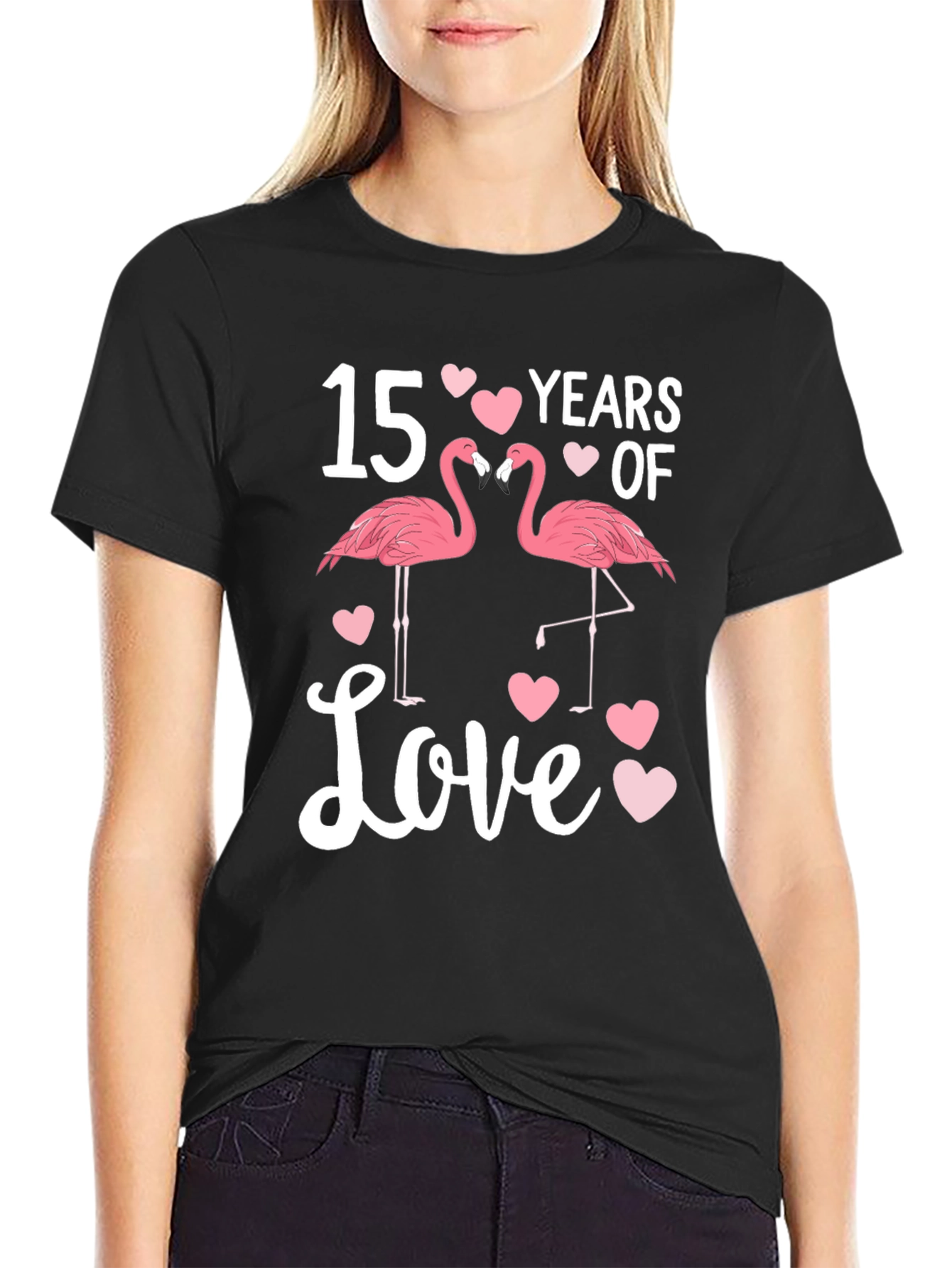 15 Years of Love Flamingo T-Shirt - 2