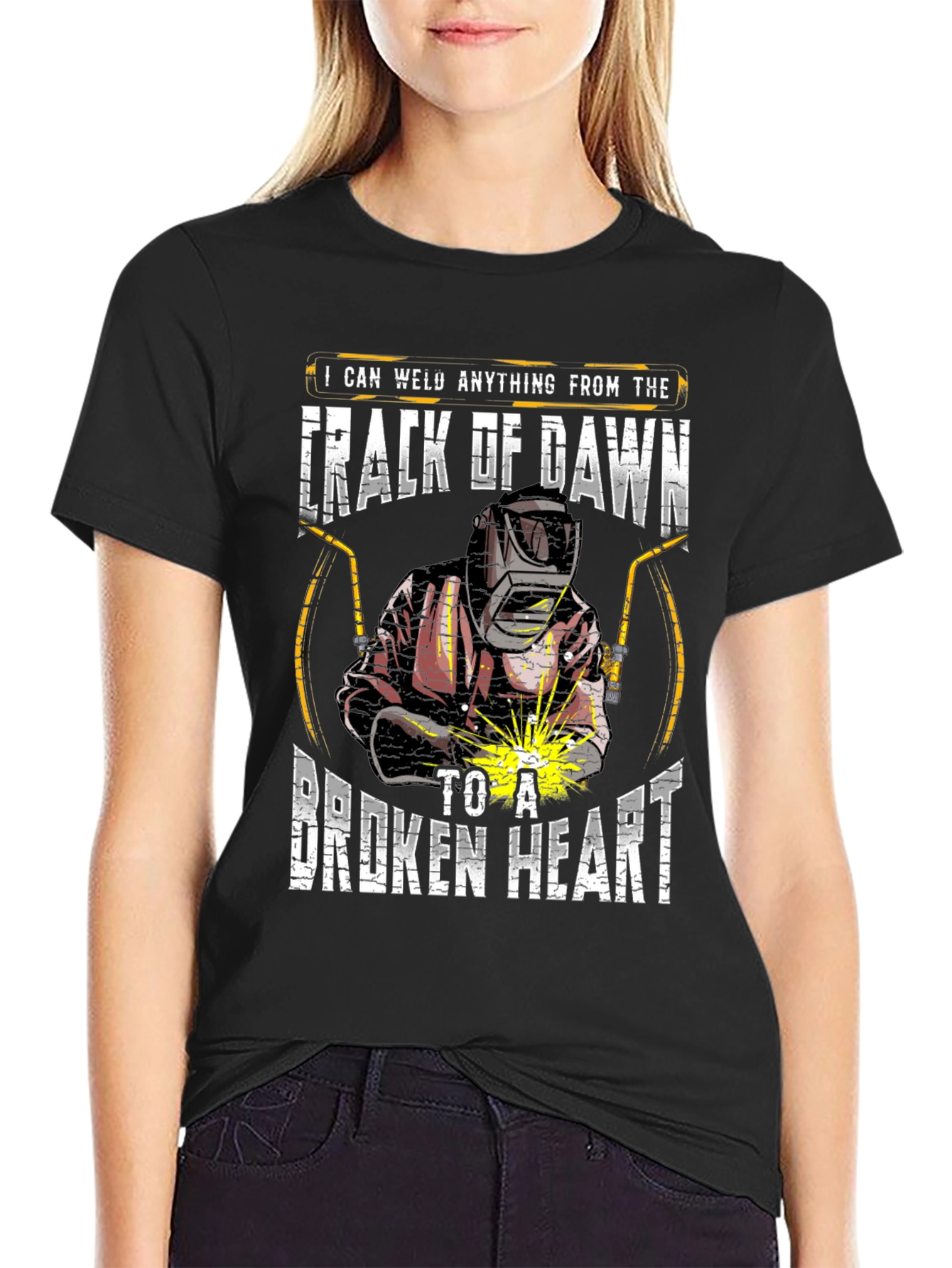 Black Welder T-Shirt: Crack of Dawn to Broken Heart view 2