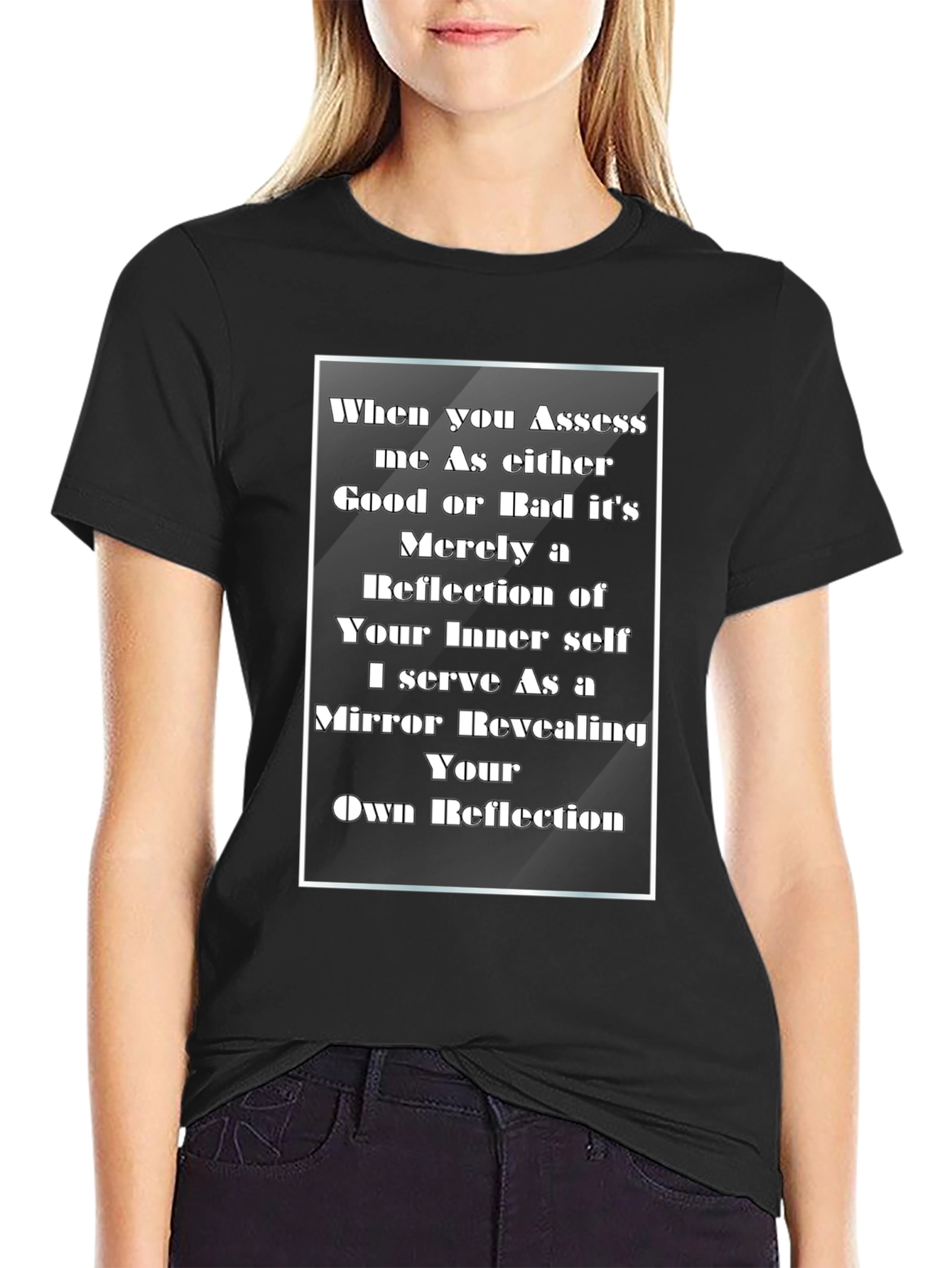 Black Reflective Inner Self T-Shirt view 2