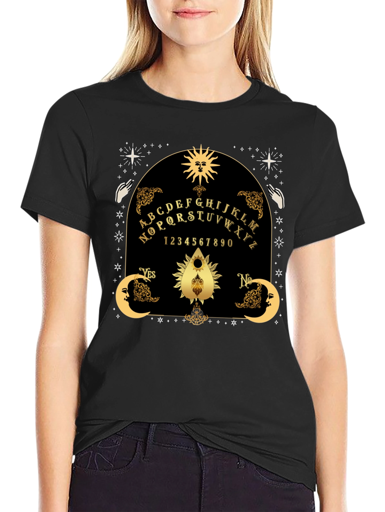 Mystic Ouija Board T-Shirt - Goth Occult Apparel - 2