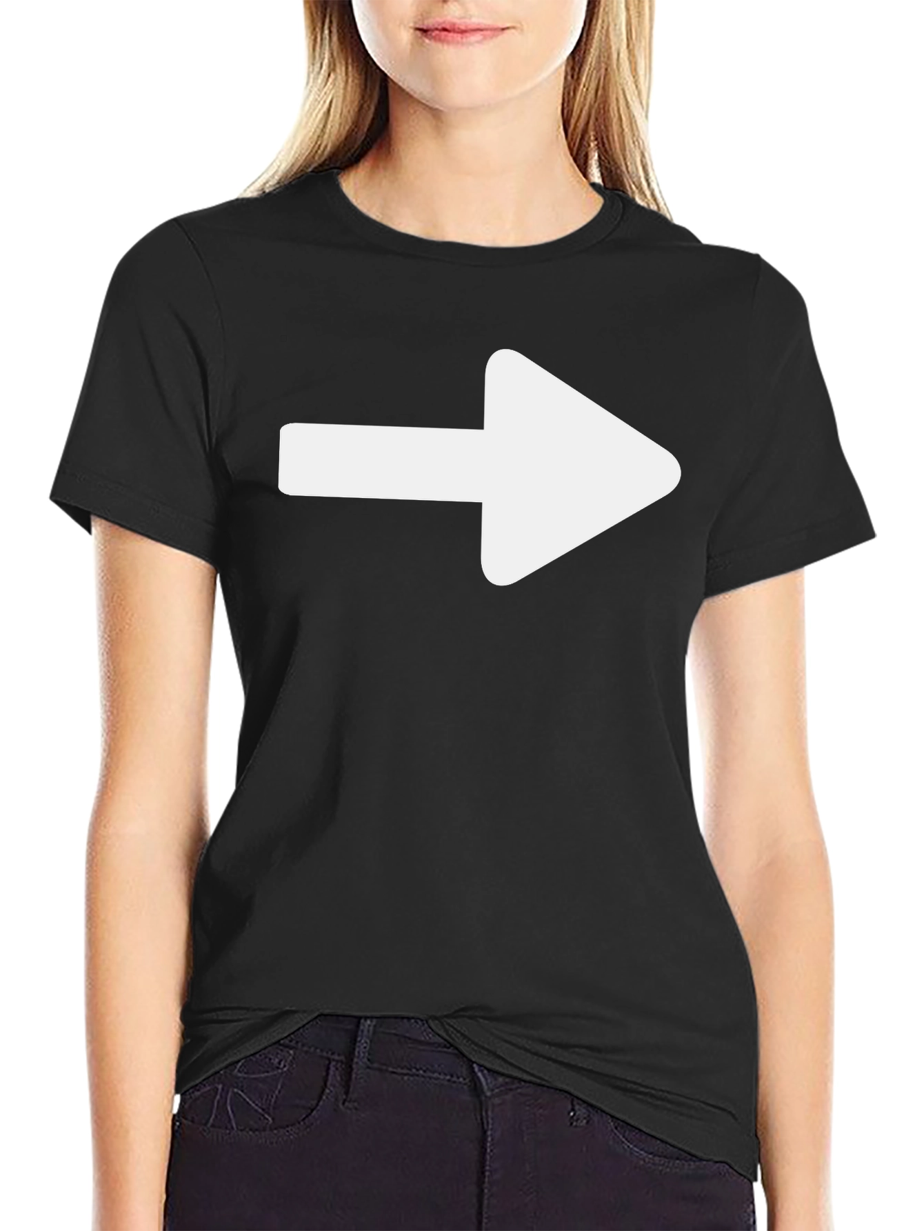 Black Arrow Graphic Black T-Shirt view 2