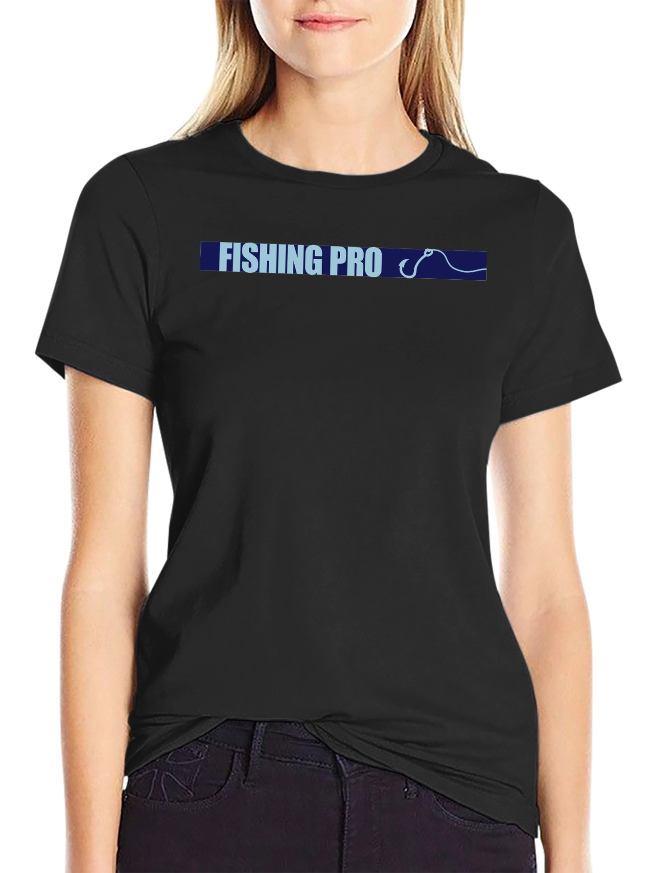 Black Fishing Pro T-Shirt - Angler Apparel view 2