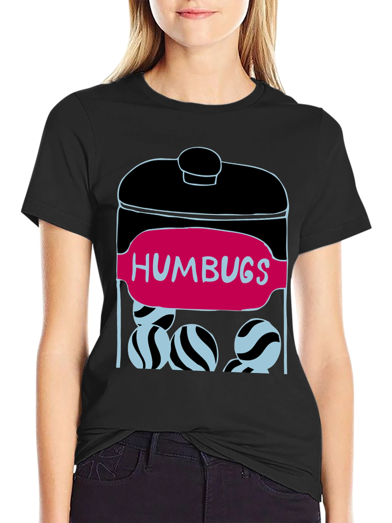 Black Humbugs Candy Jar T-Shirt view 2