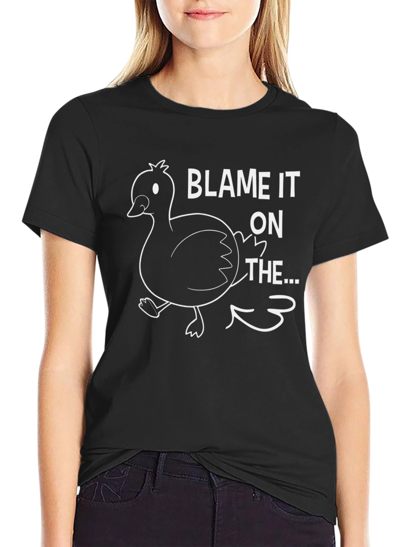 Black Blame it on the Duck T-Shirt view 2