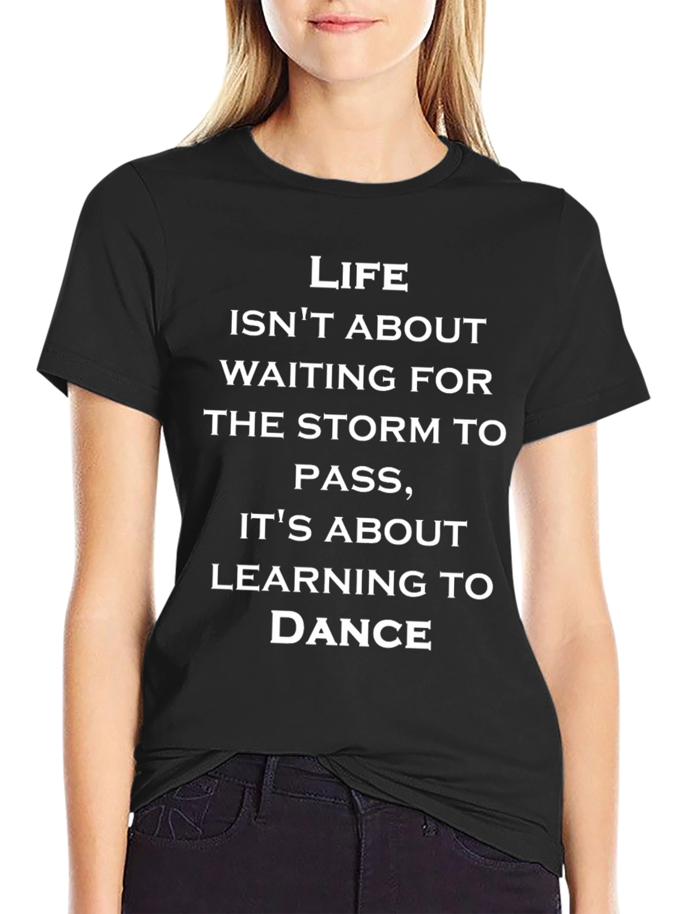 Black Life Is About Dancing T-Shirt - Inspirational Tee view 2