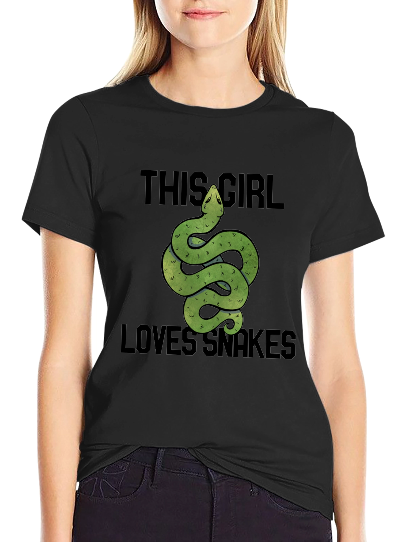 This Girl Loves Snakes T-Shirt - Reptile Lover Tee - 2
