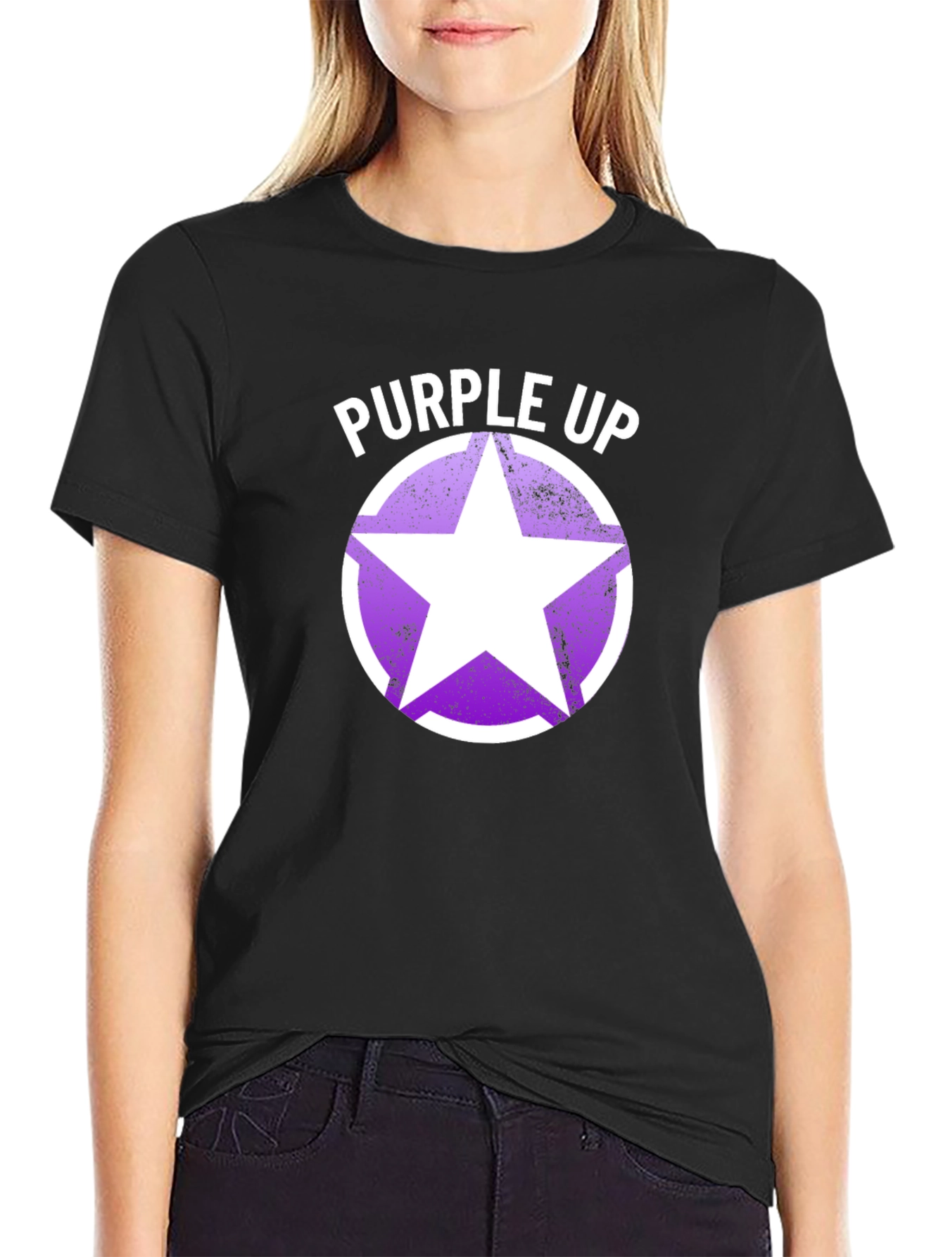 Purple Up Star Graphic T-Shirt - 2