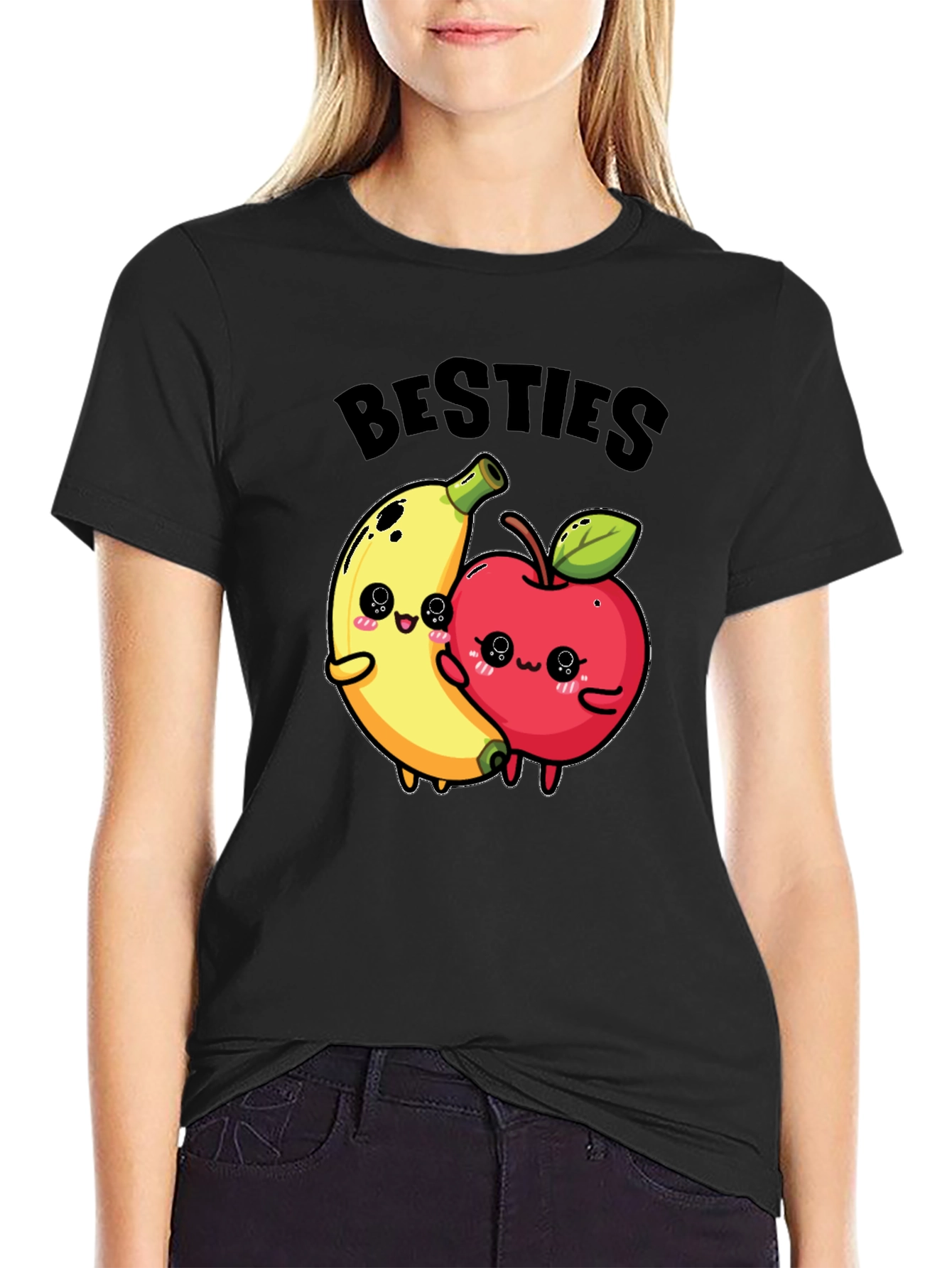 Besties Banana & Apple Graphic T-Shirt - 2