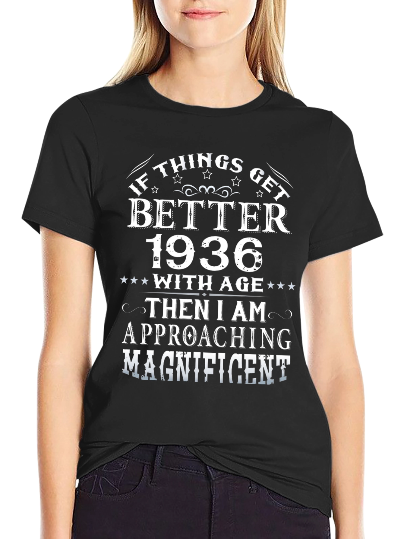 Black If Things Get Better 1936 Graphic Tee view 2