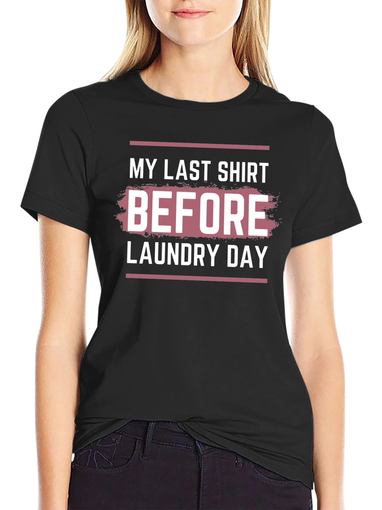 Black Men's 'Last Shirt Before Laundry Day' Graphic Tee view 2