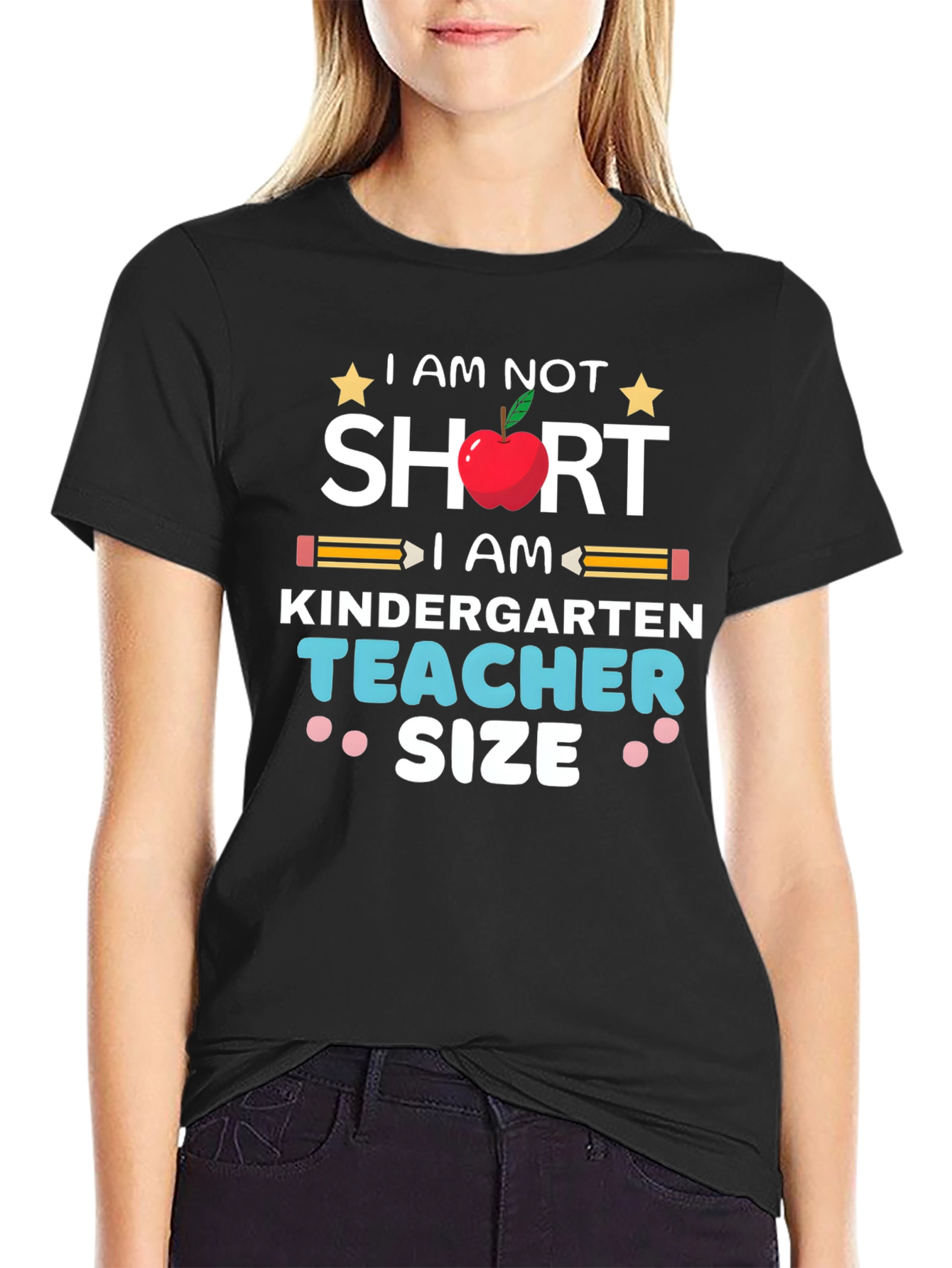 Kindergarten Teacher Size T-Shirt Funny Back to School - 2