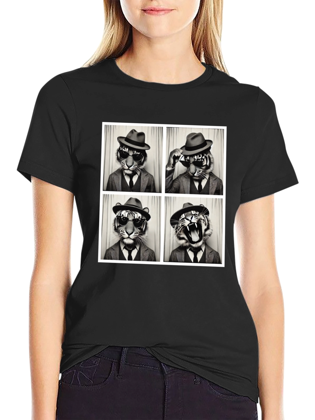 Tiger Fedora Photo Booth T-Shirt - 2