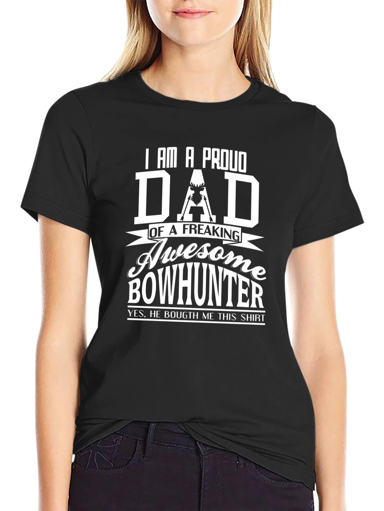 Proud Dad Bowhunter Graphic T-Shirt - 2