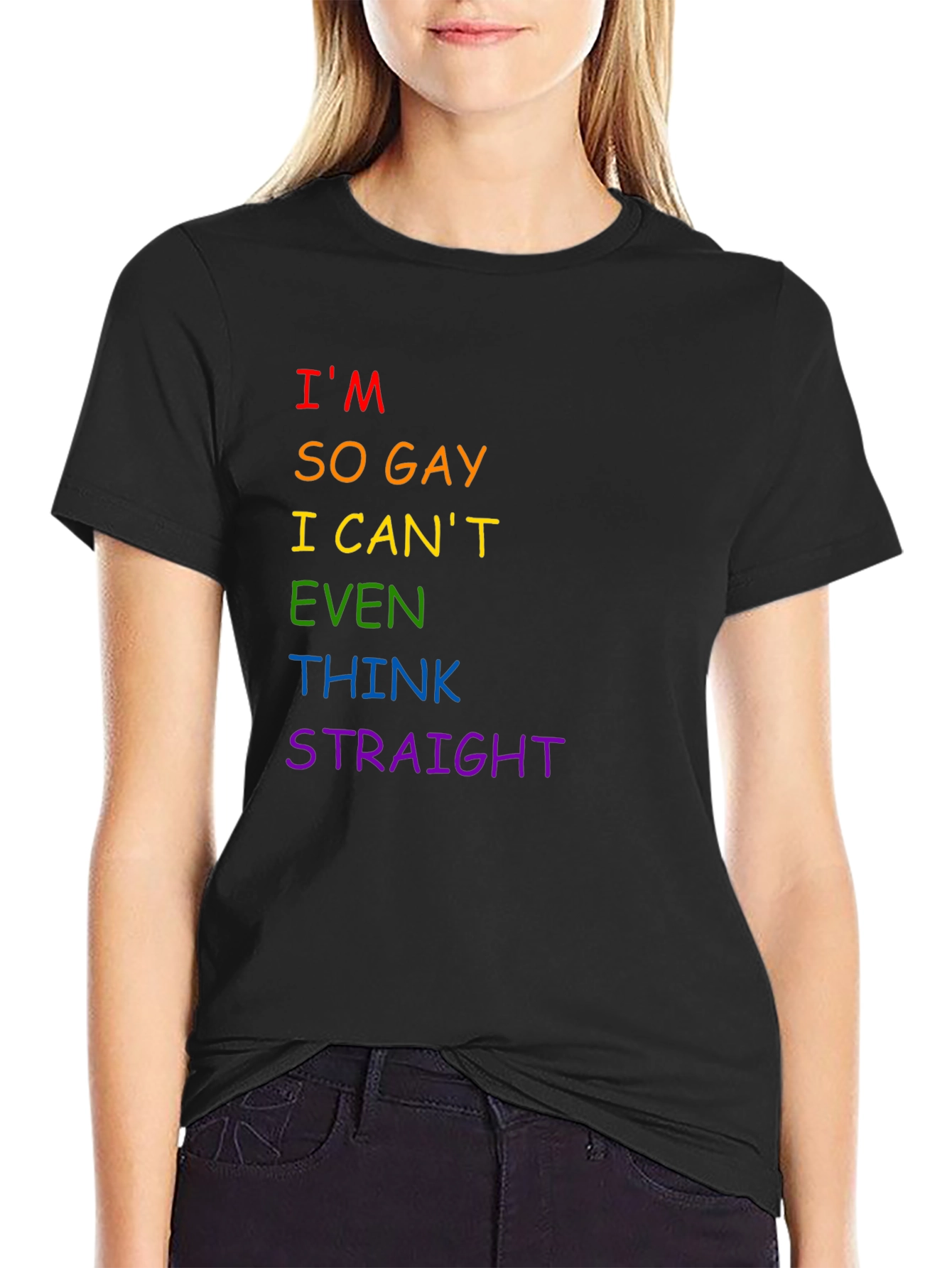 Black I'm So Gay T-Shirt - LGBTQ+ Pride Tee view 2