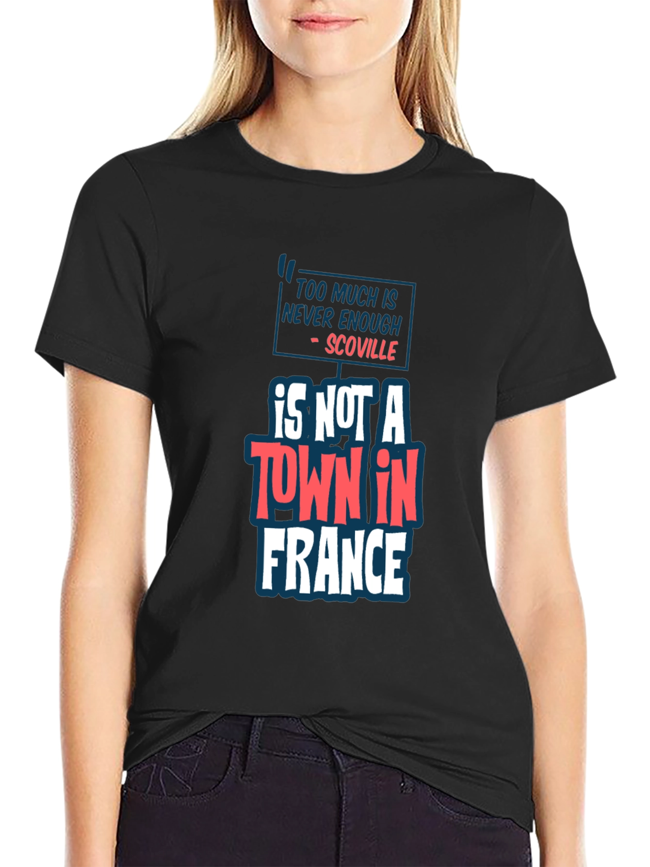 Black Scoville T-Shirt: Too Much Is Never Enough Tee view 2