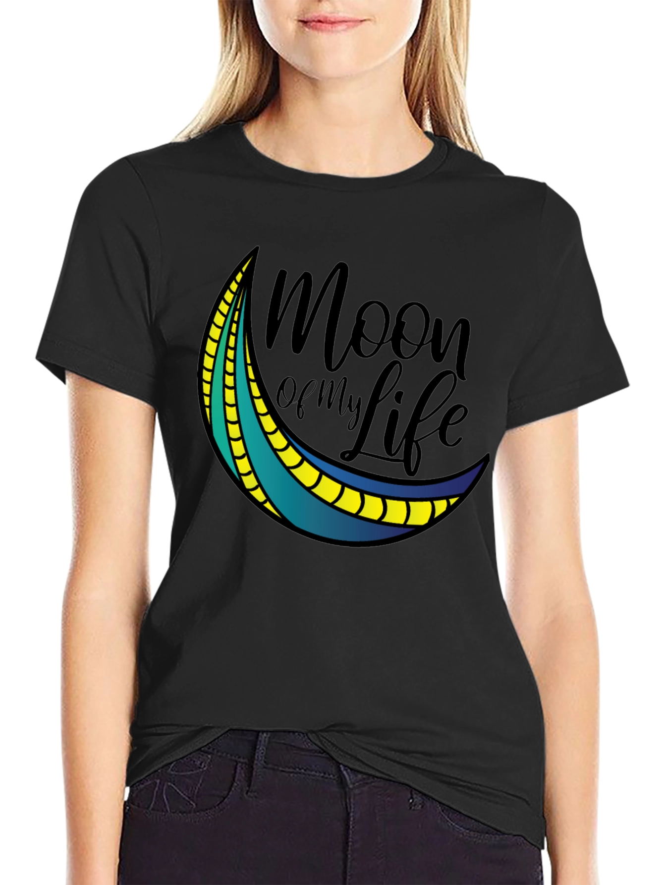 Black Moon of My Life Graphic Tee - Black T-Shirt view 2