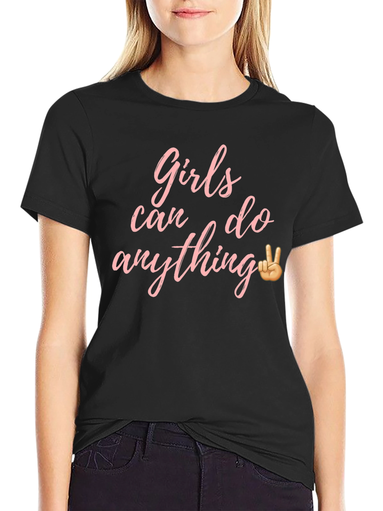 Black Girls Can Do Anything Graphic Tee view 2