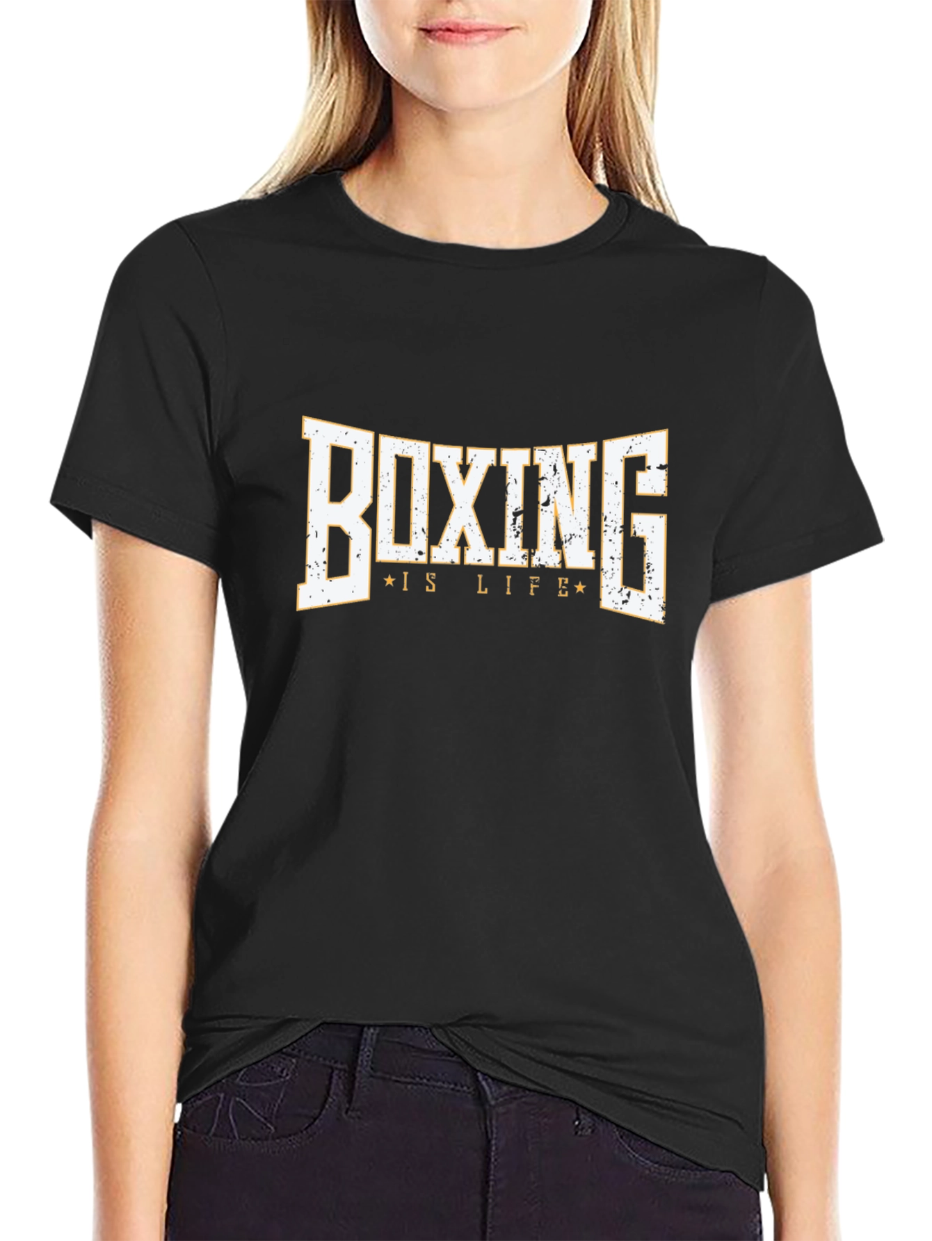 Black Boxing is Life Graphic T-Shirt view 2