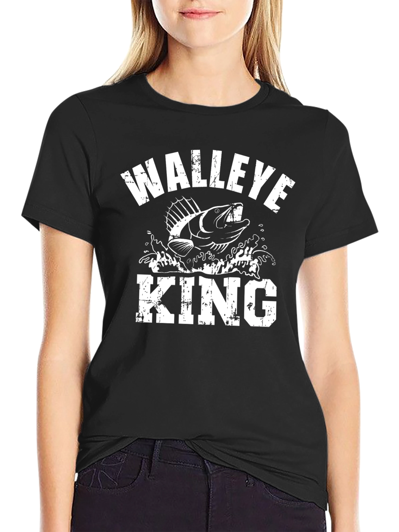 Walleye King Graphic T-Shirt - Fishing Apparel - 2