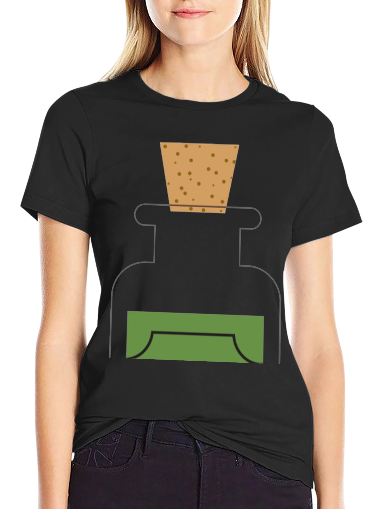 Black Potion Graphic Tee - Alchemist Style Black T-Shirt view 2