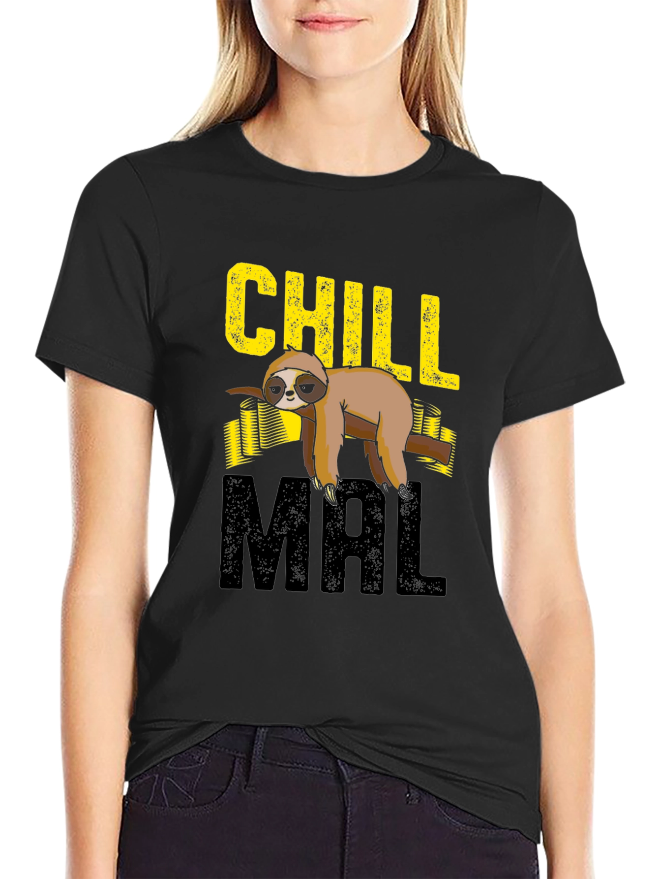 Chill Mal Sloth Graphic T-Shirt - 2