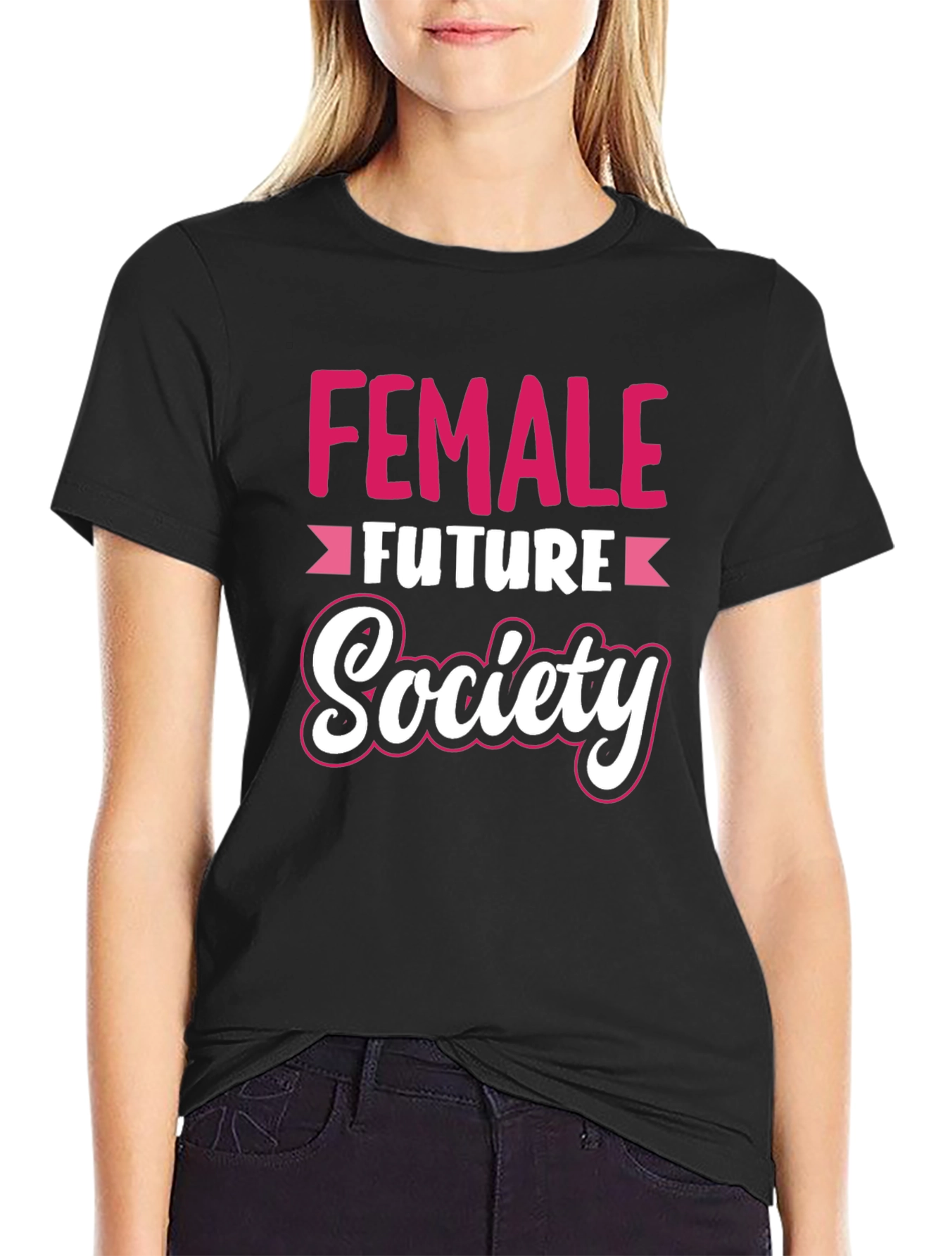 Black Female Future Society Graphic Tee view 2