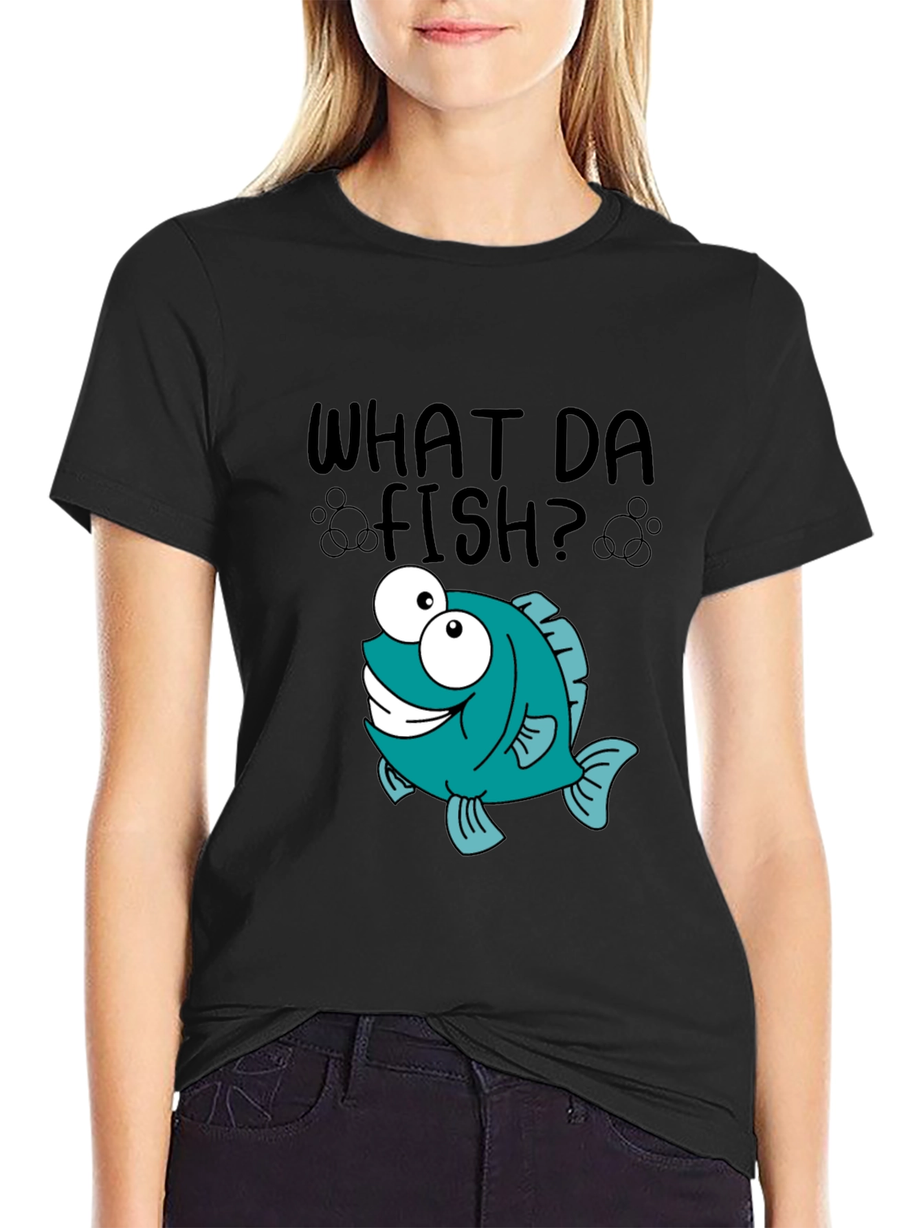What Da Fish T-Shirt - Cartoon Fish Graphic Tee - 2